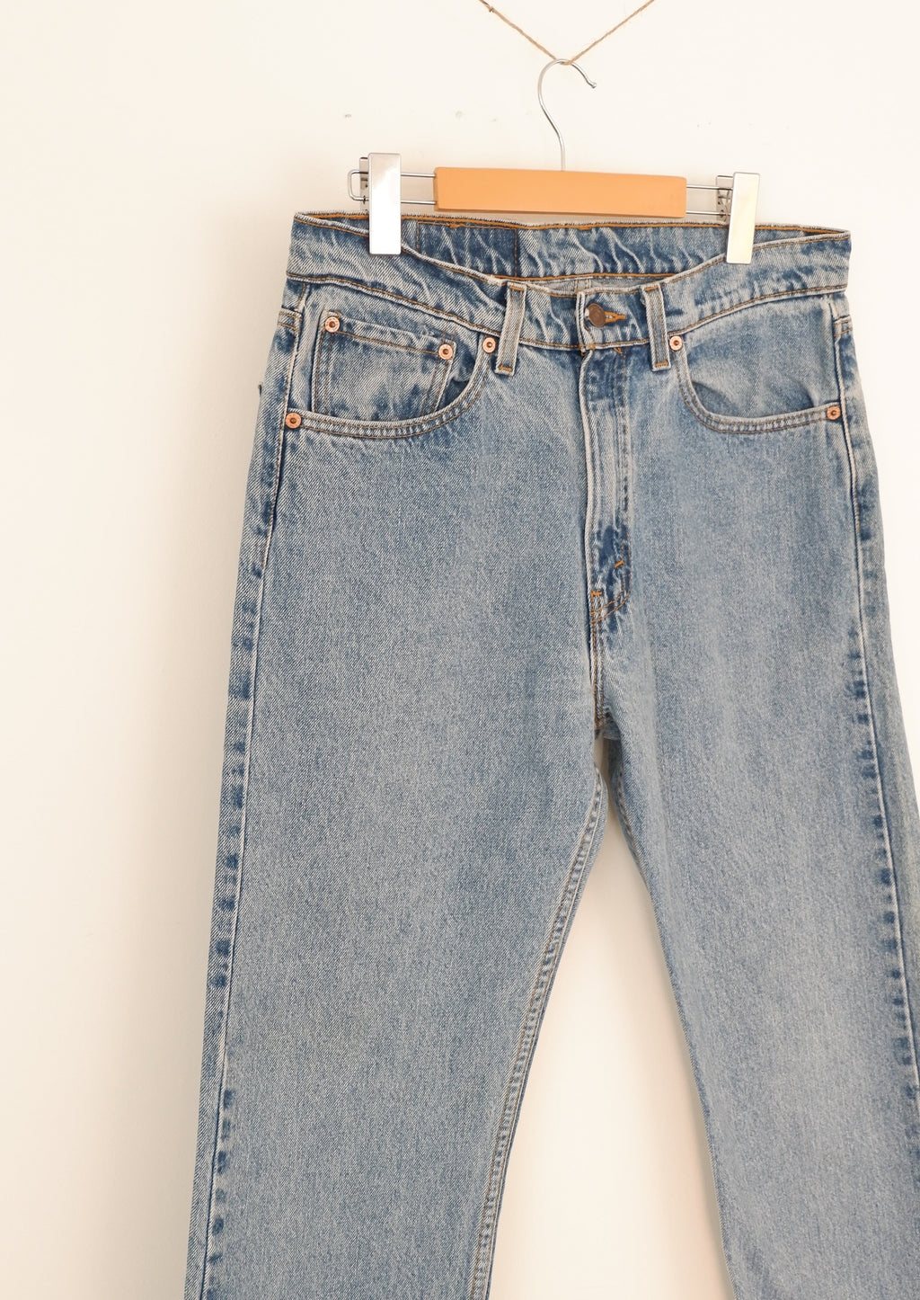 Levis Vintage 505 Medium Light Wash Jeans - 32