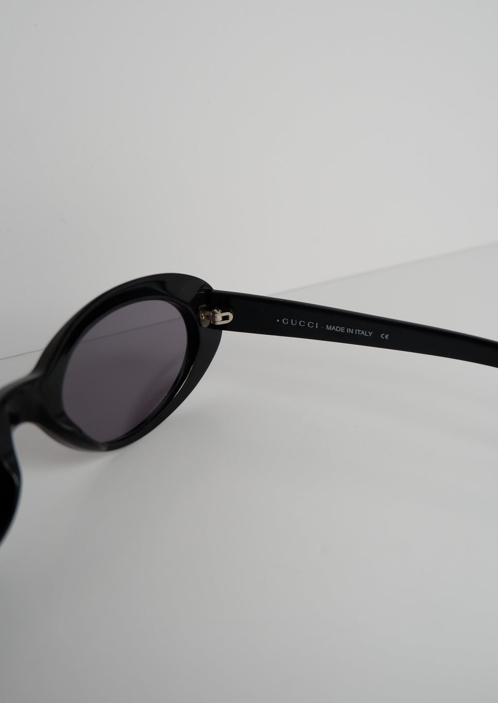 Authentic Preowned Vintage Gucci Black Round Sunglasses