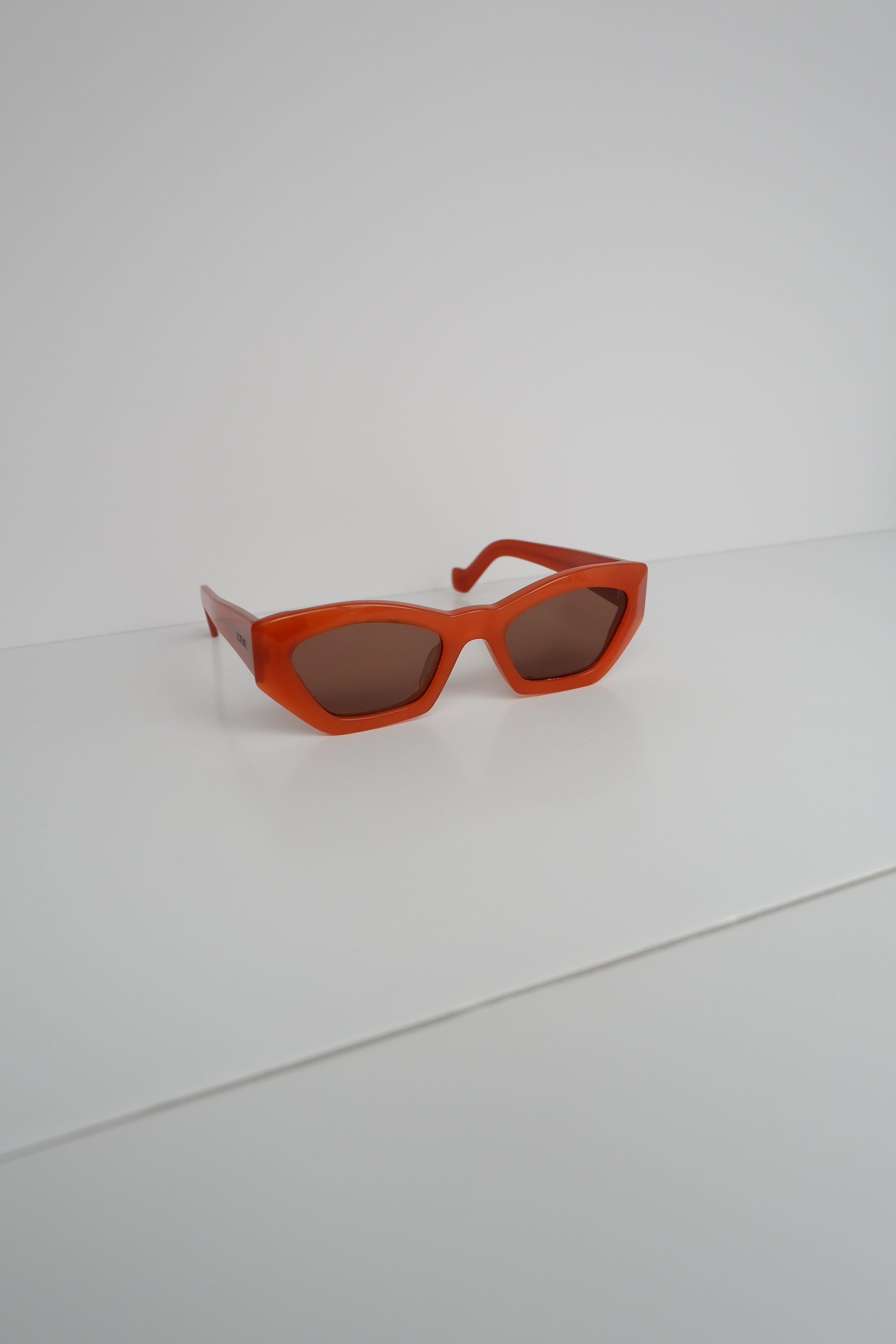 Authentic Preowend Loewe Orange Cat Eye Sunglasses