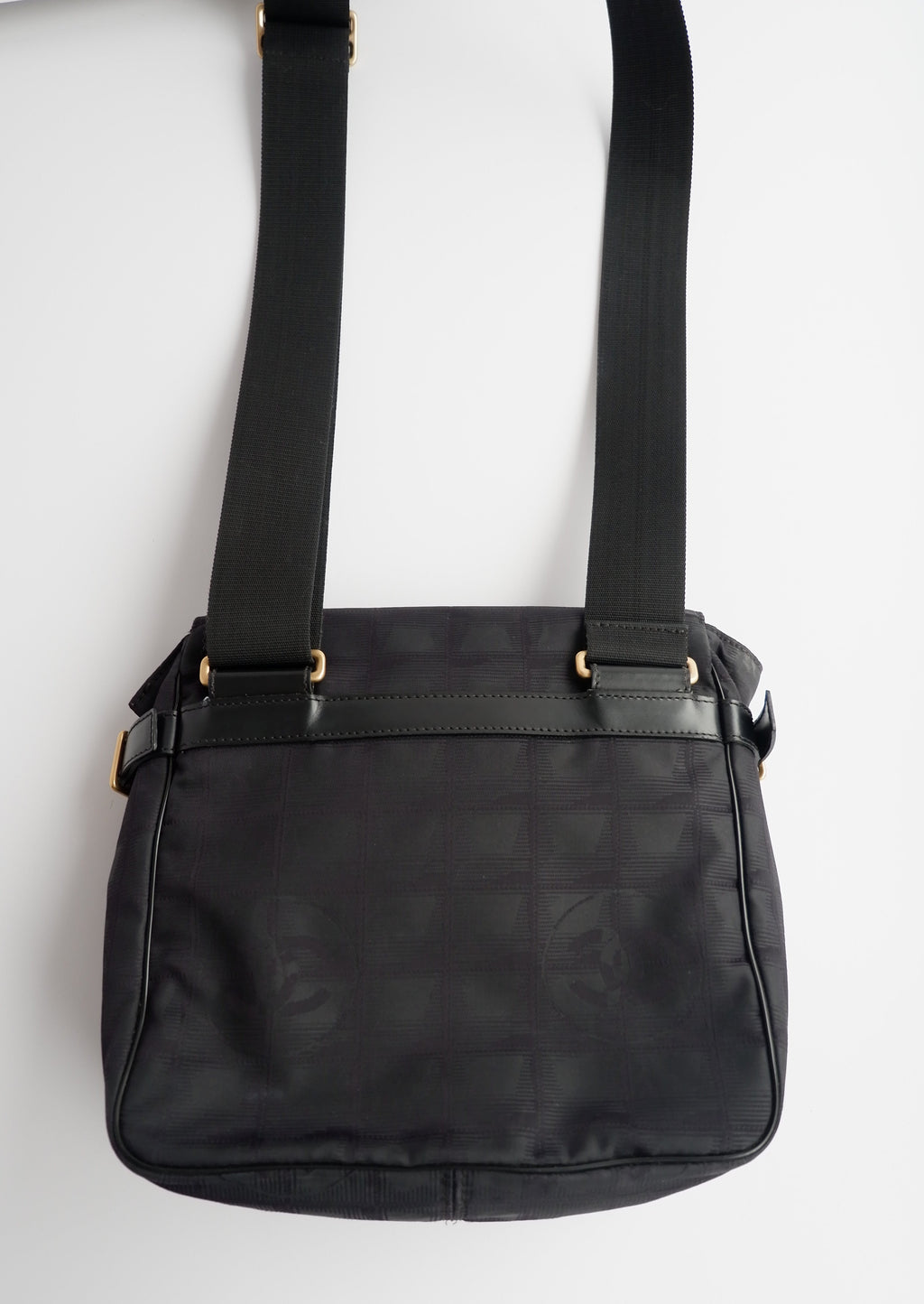 Authentic Preowned Chanel Black Travel Line Crossbody Bag