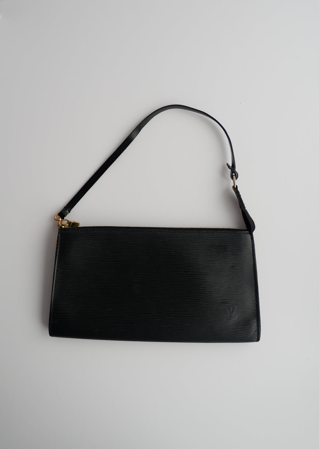 Pochette accessoire Louis Vuitton Épi noir authentique d'occasion
