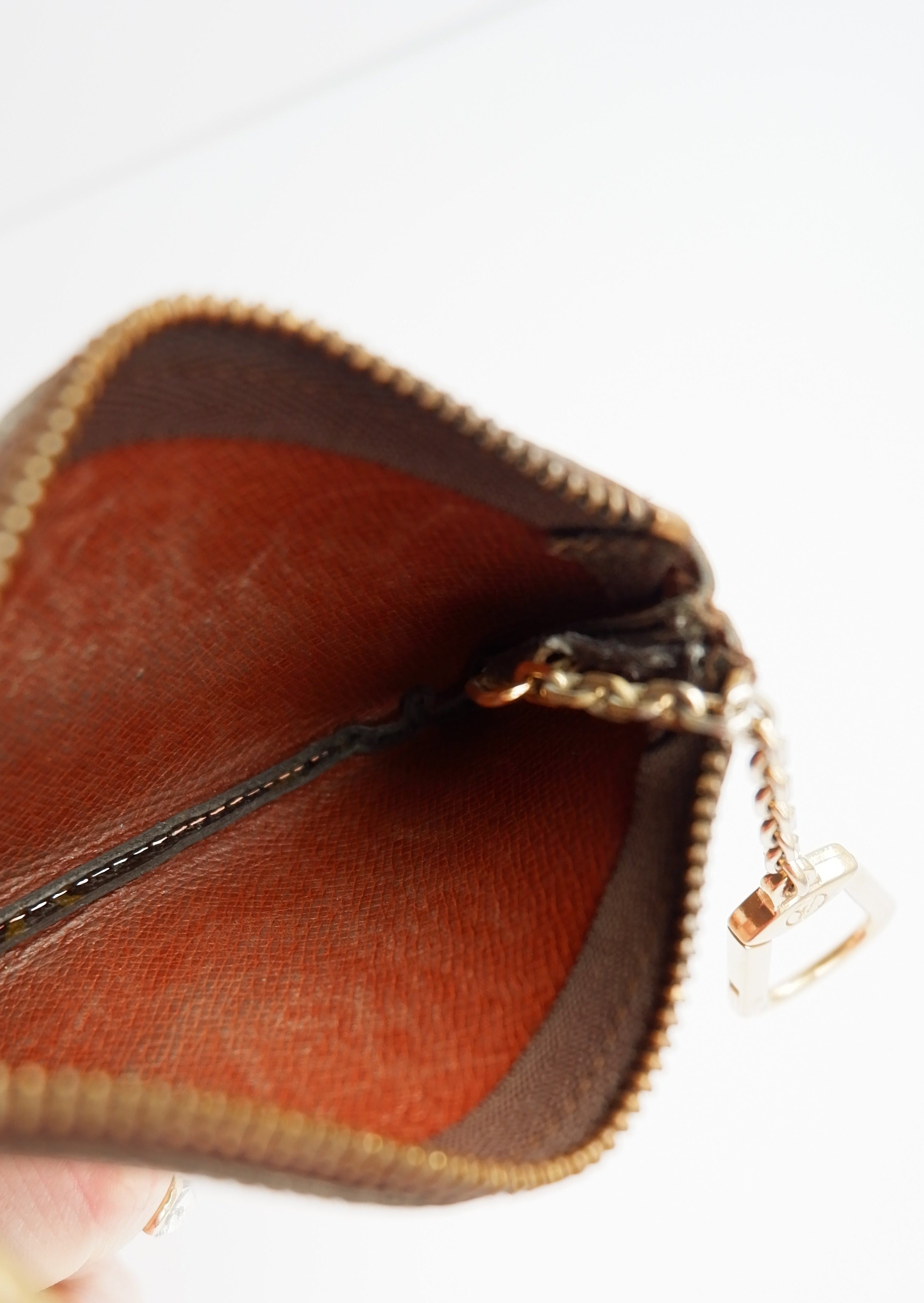 Authentique porte-monnaie / pochette clés Louis Vuitton Monogram d'occasion