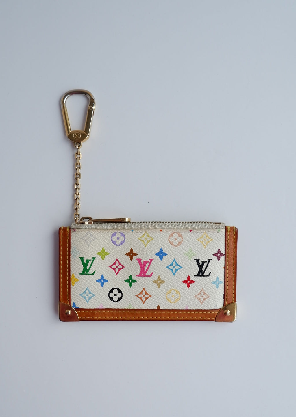 Authentique Pochette Clés Louis Vuitton Monogram Multicolore d'occasion