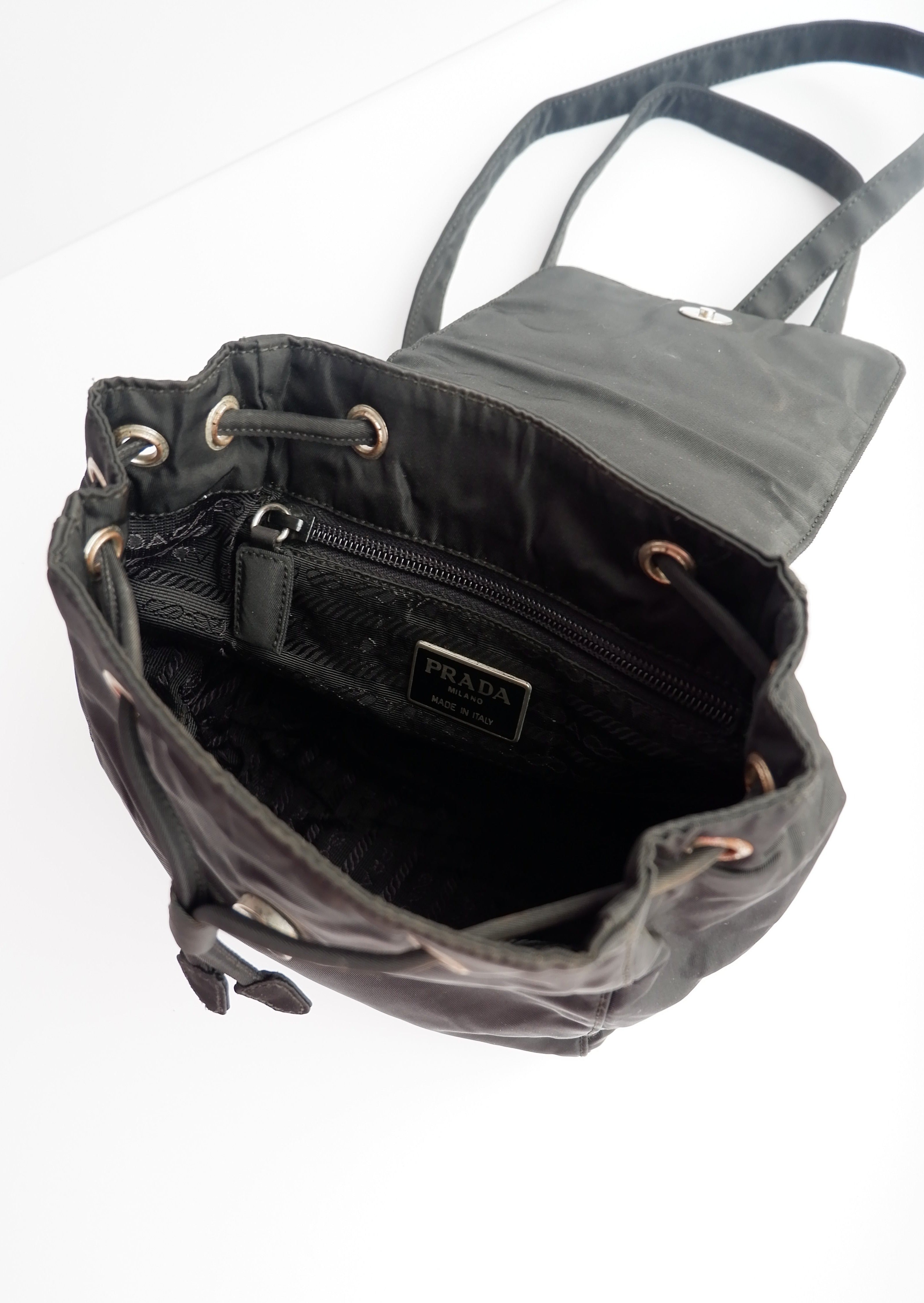 Authentic Preowned Vintage Prada Black Nylon Mini Backpack