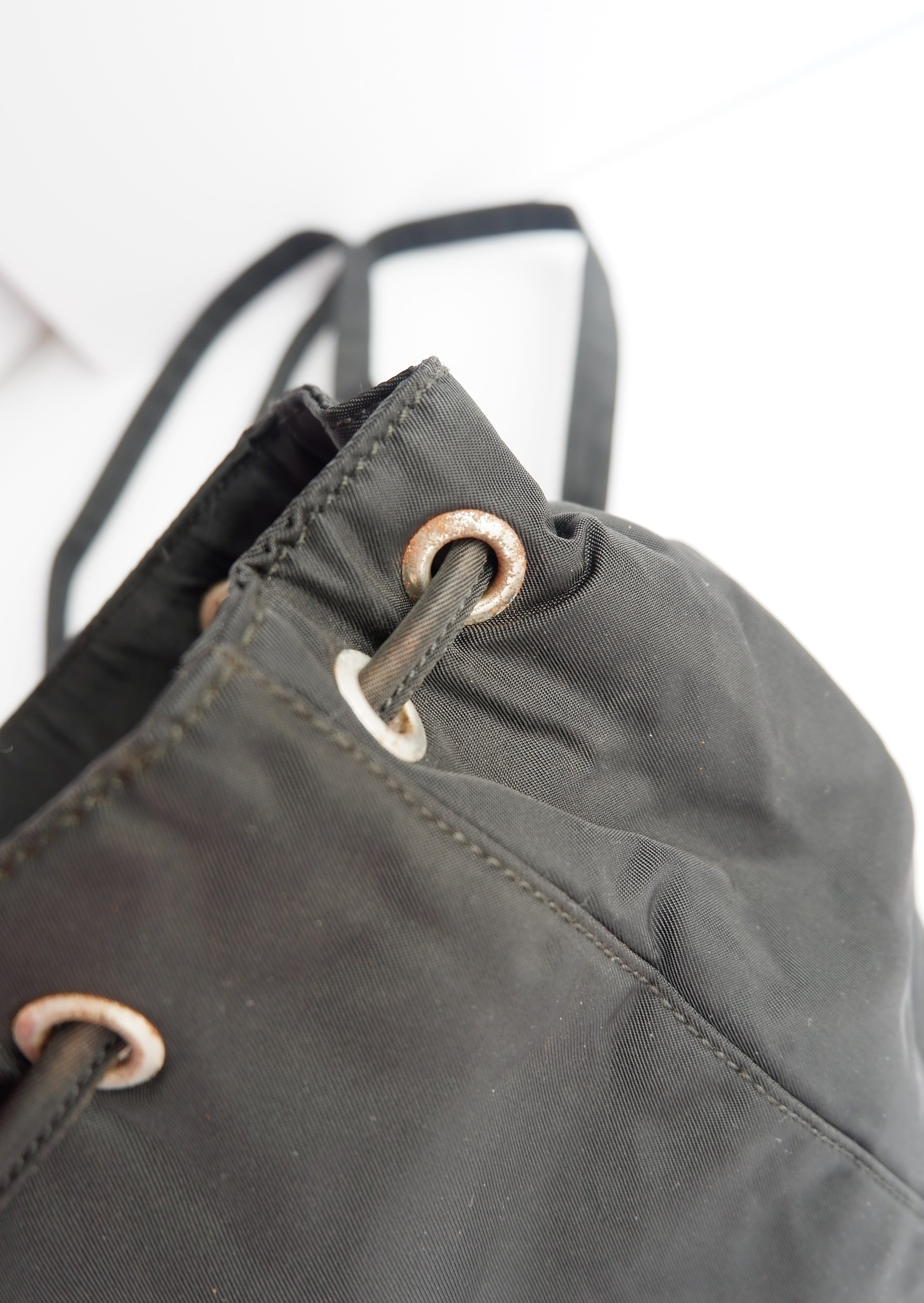 Authentic Preowned Vintage Prada Black Nylon Mini Backpack
