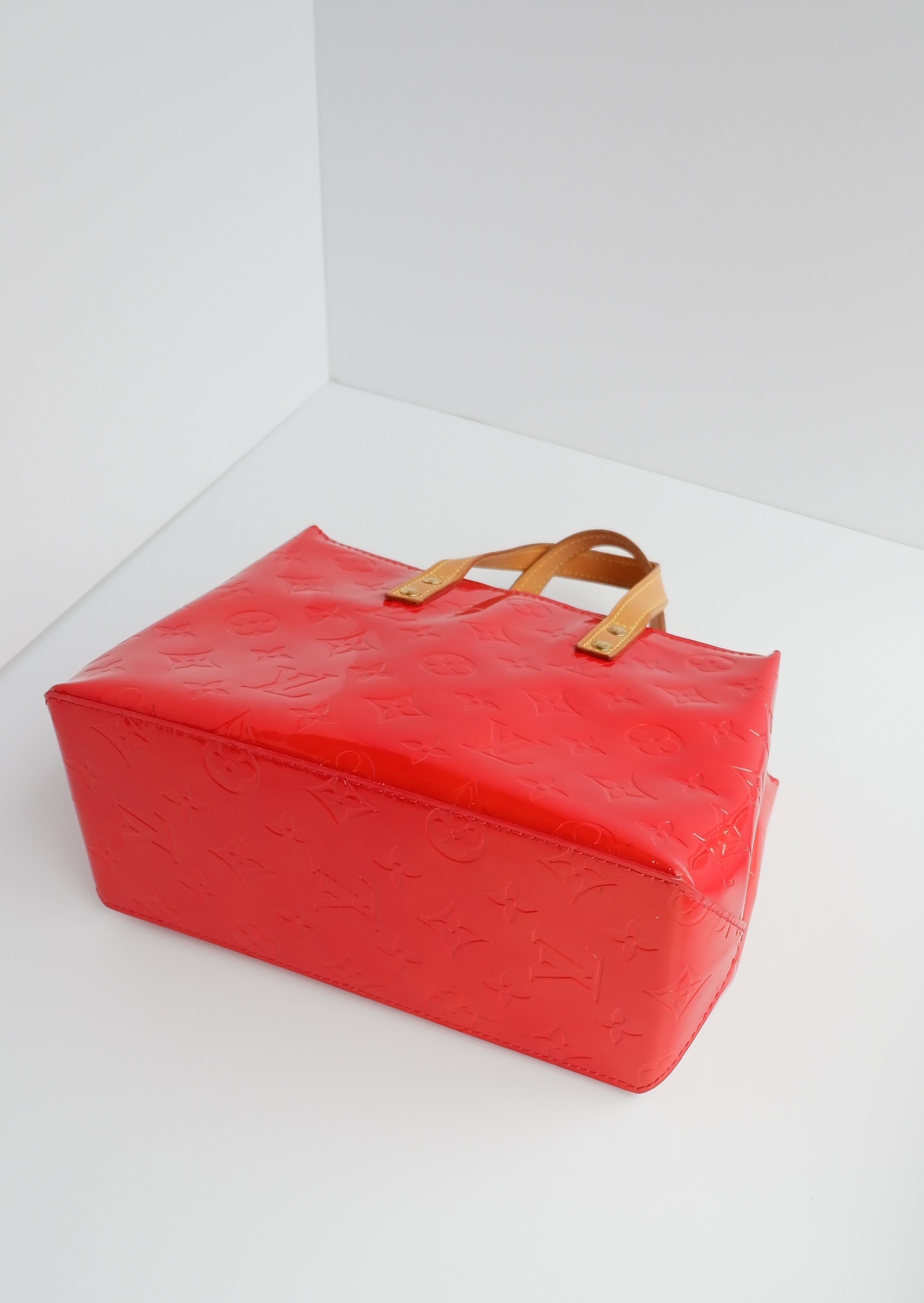 Authentic Preowned Louis Vuitton Red Vernis Reade Handbag