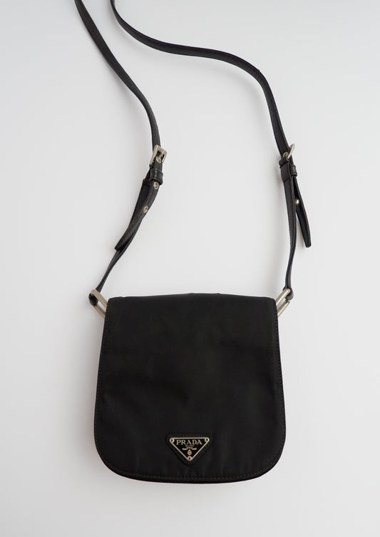 Authentic Preowned Prada Black Nylon Crossbody