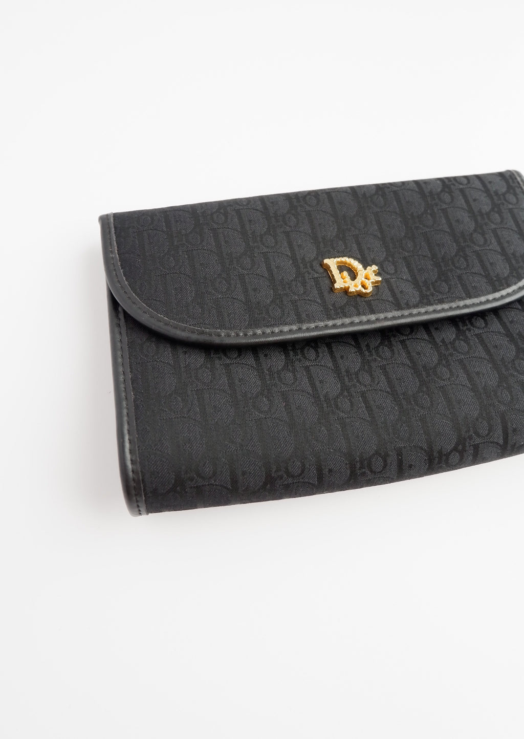 Authentic Preowned Dior Black Trotter Print Chain Bag