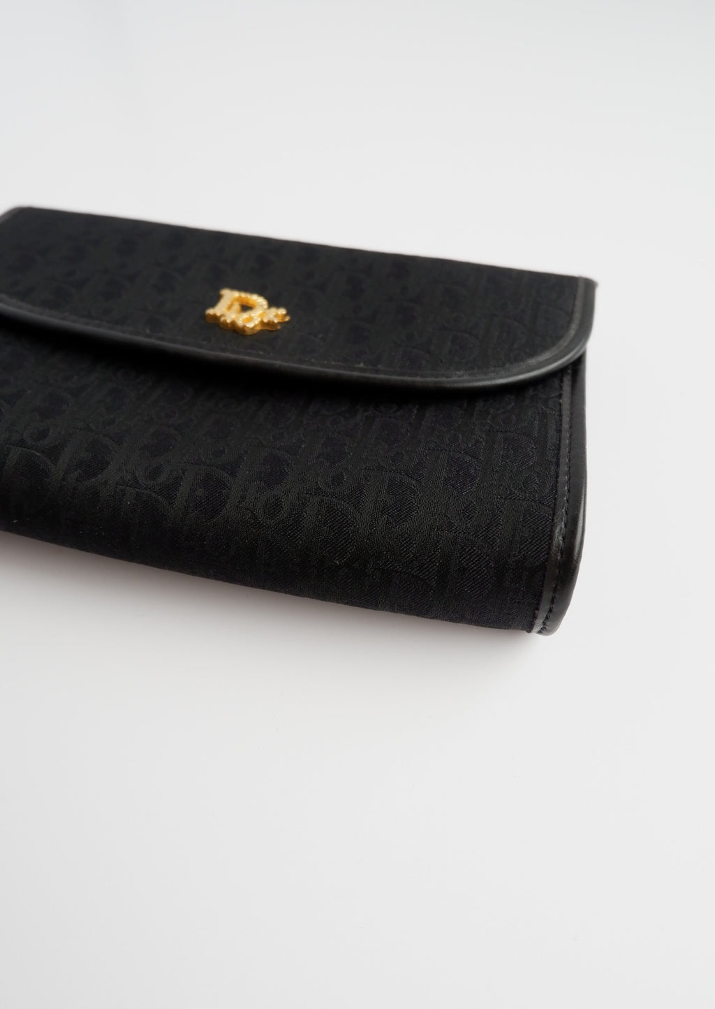 Authentic Preowned Dior Black Trotter Print Chain Bag