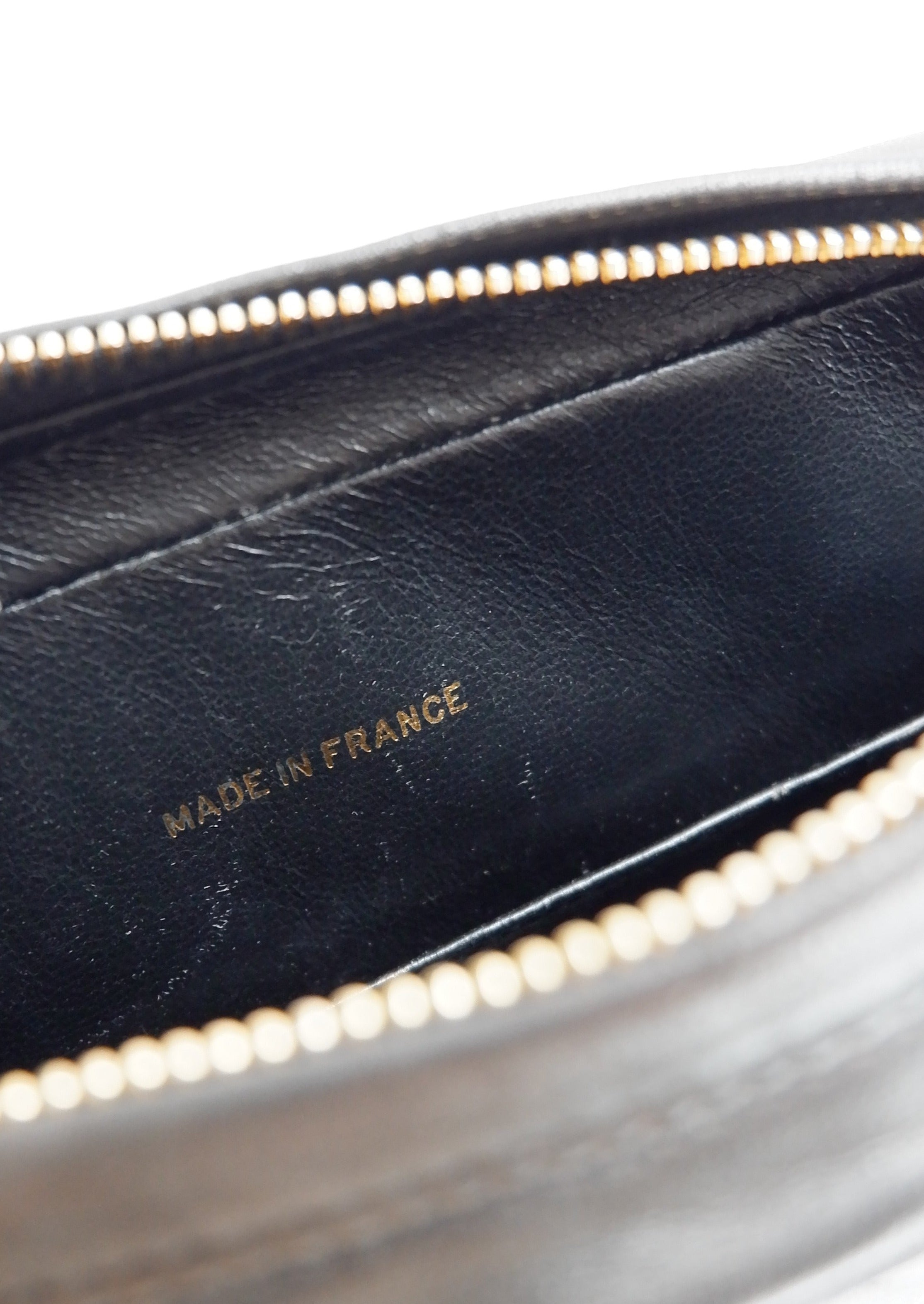 Authentic Preowned Vintage Chanel Black Lambskin Camera Bag GHW