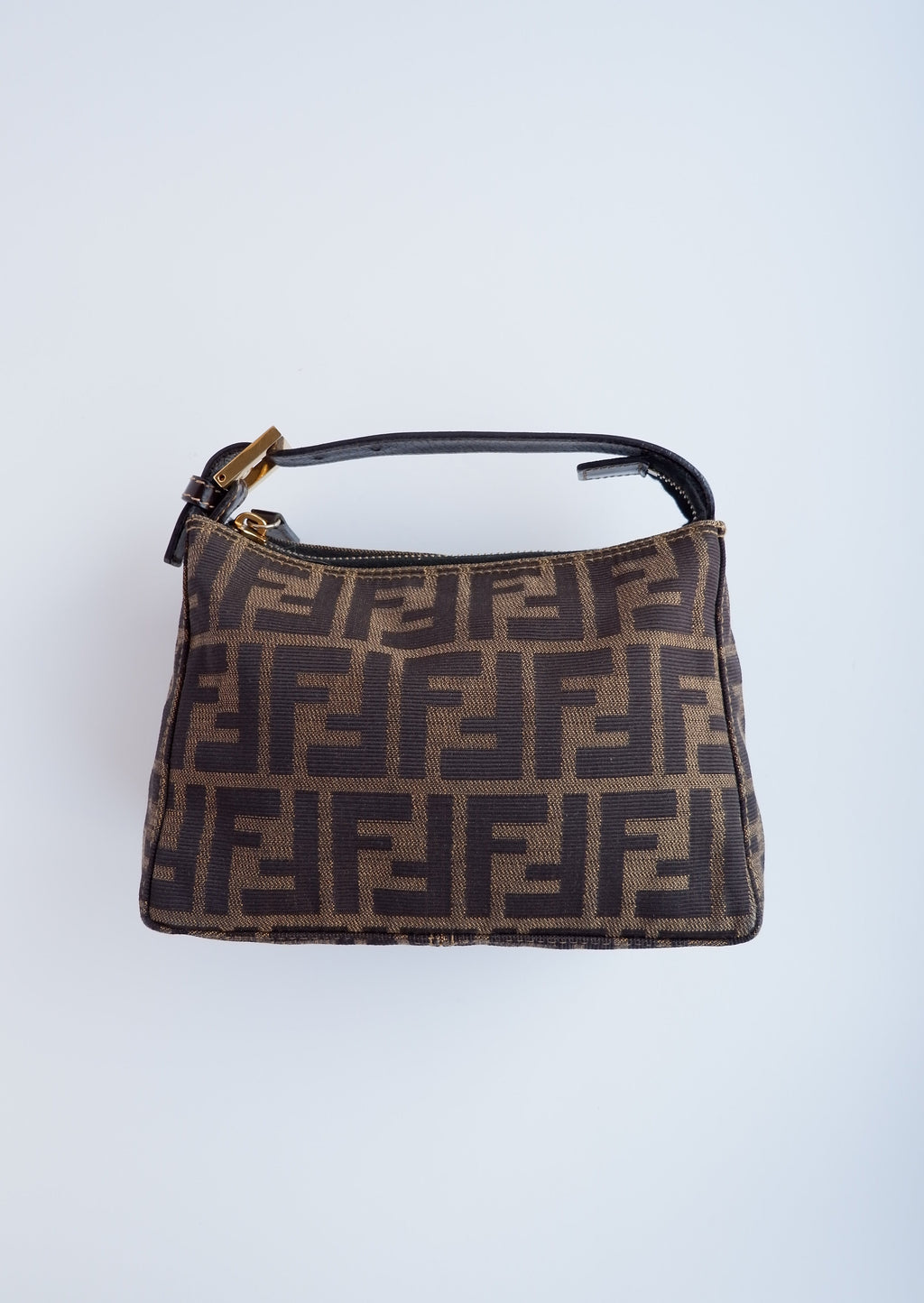 Authentique sac pochette Fendi Zucca d'occasion