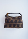 Authentique sac pochette Fendi Zucca d'occasion