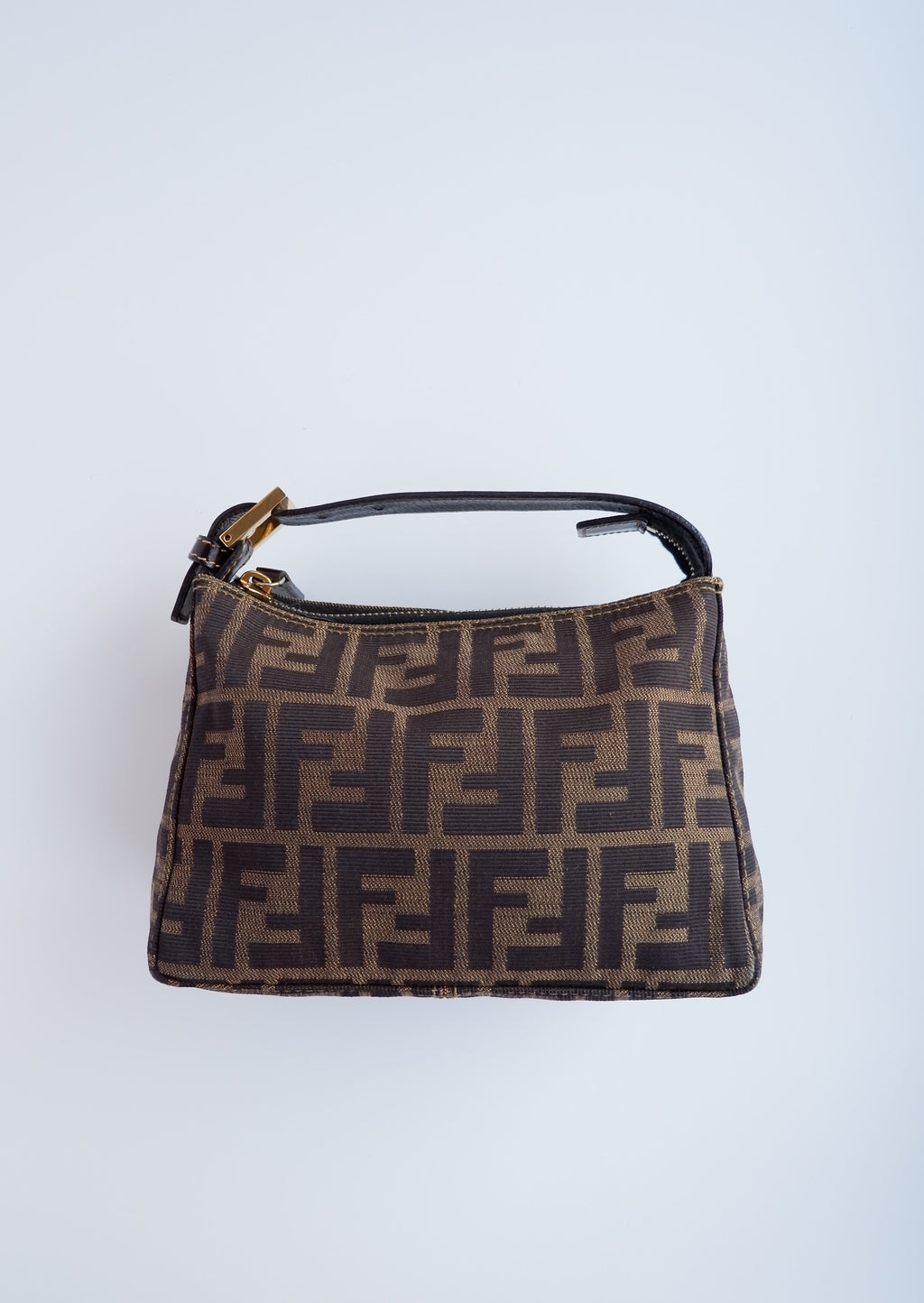 Authentique sac pochette Fendi Zucca d'occasion