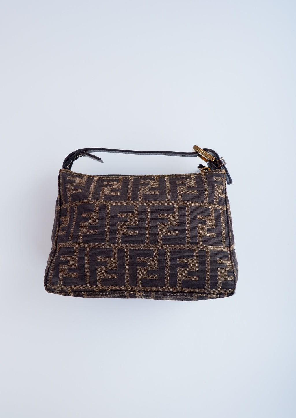 Authentique sac pochette Fendi Zucca d'occasion
