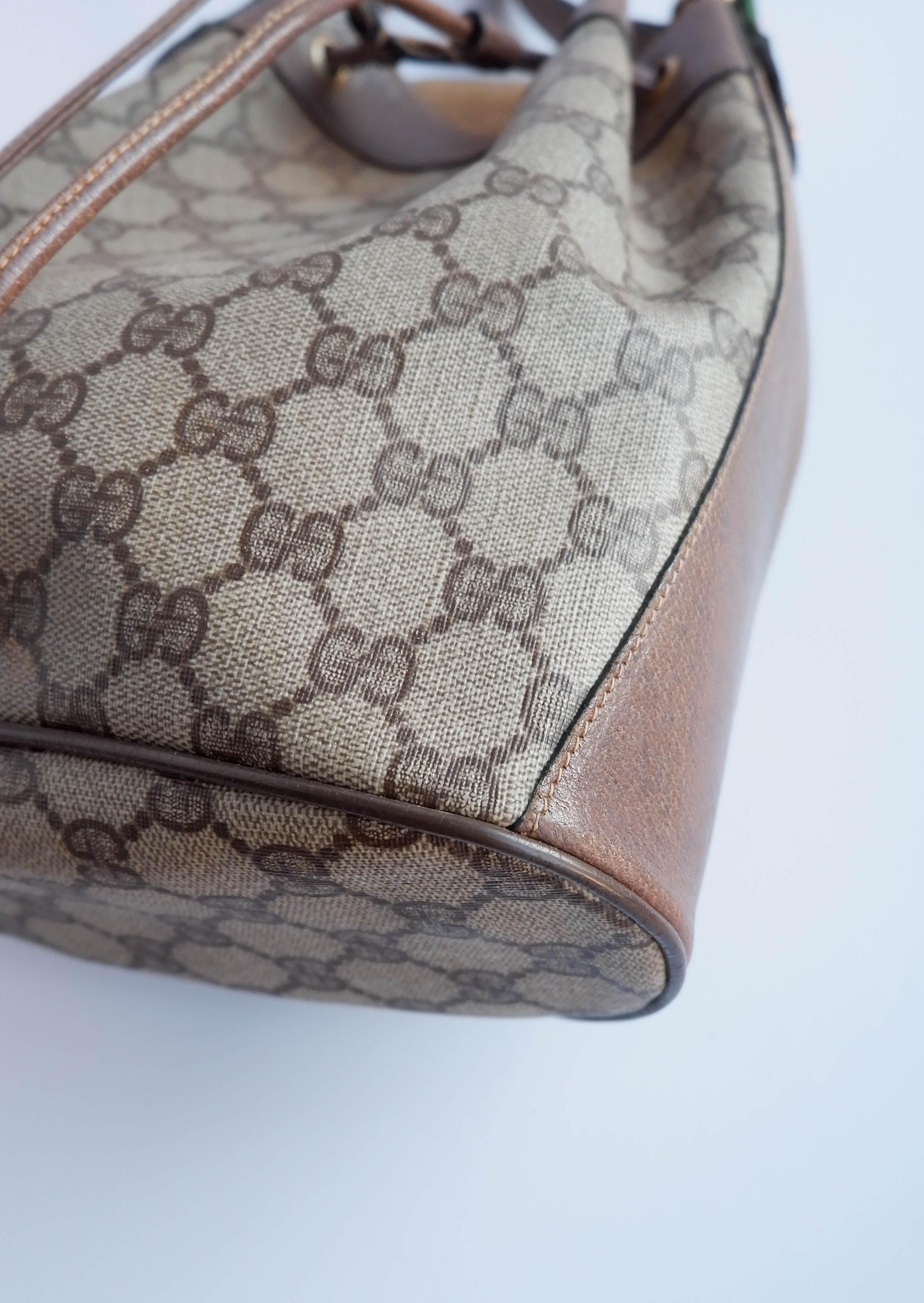 Authentic Preowned Vintage Gucci GG Web Crossbody Bag