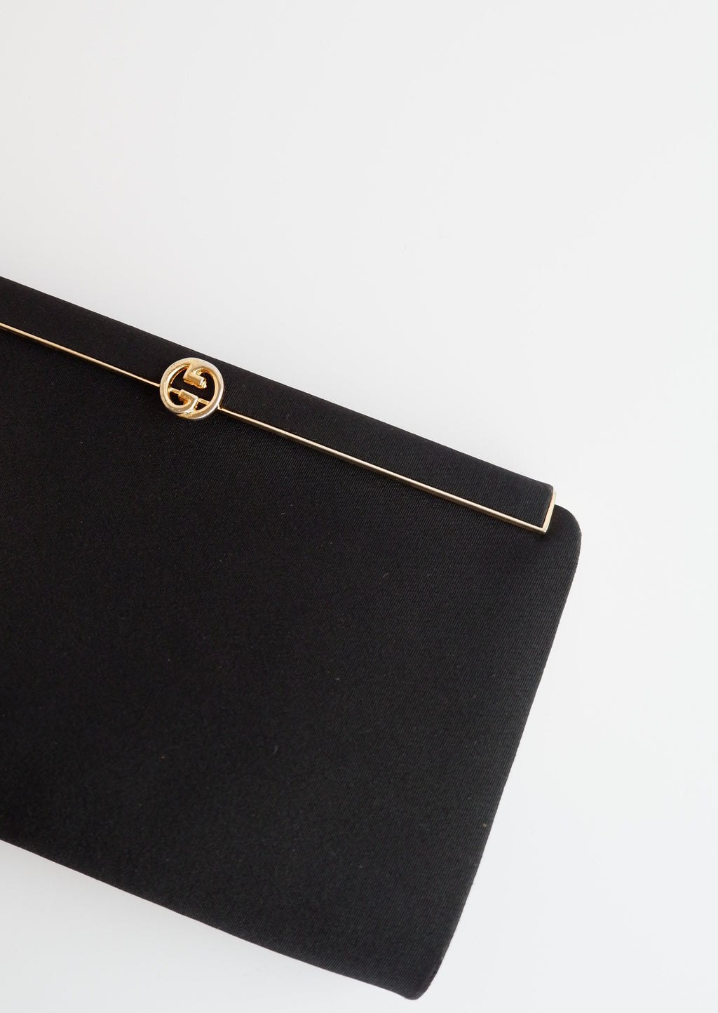 Authentic Preowned Vintage Gucci Black Fabric Clutch