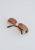 Authentic Preowned Vintage Fendi Square Metal Frame Sunglasses