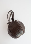 Sac à main Bottega Veneta Mava Mini marron d'occasion authentique