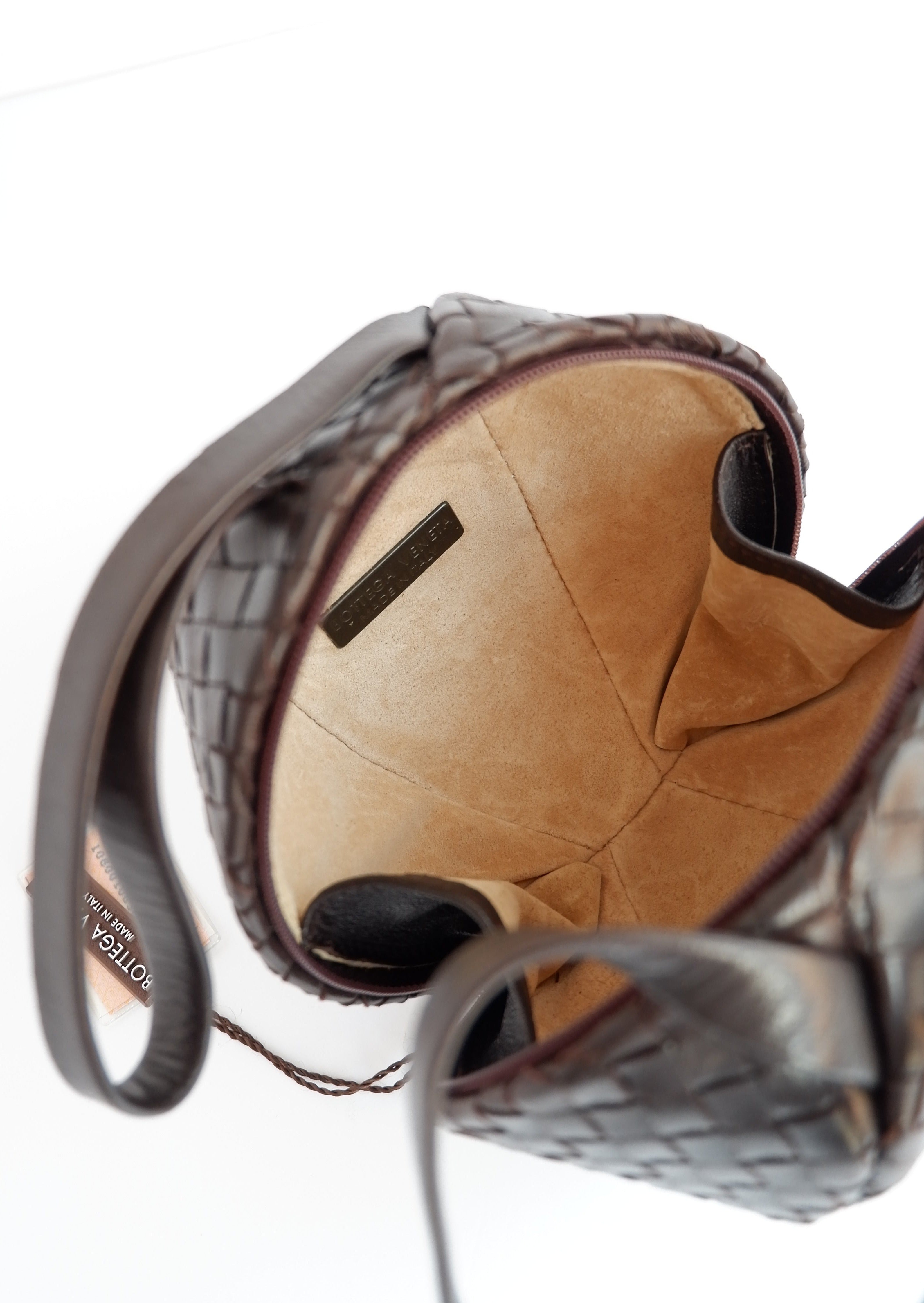 Sac à main Bottega Veneta Mava Mini marron d'occasion authentique