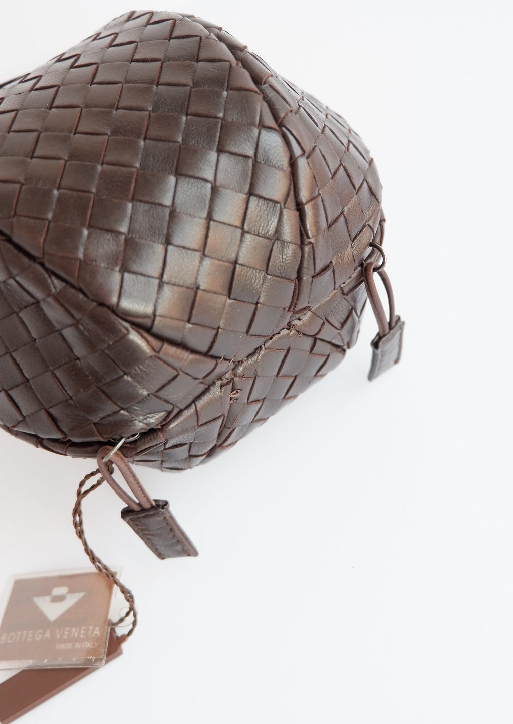 Sac à main Bottega Veneta Mava Mini marron d'occasion authentique