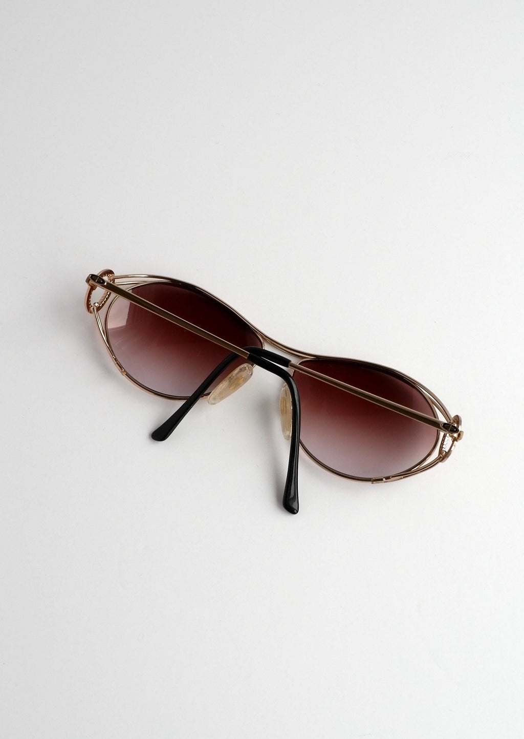 Authentic Preowned Vintage Christian Dior Gold Metal Frame Sunglasses