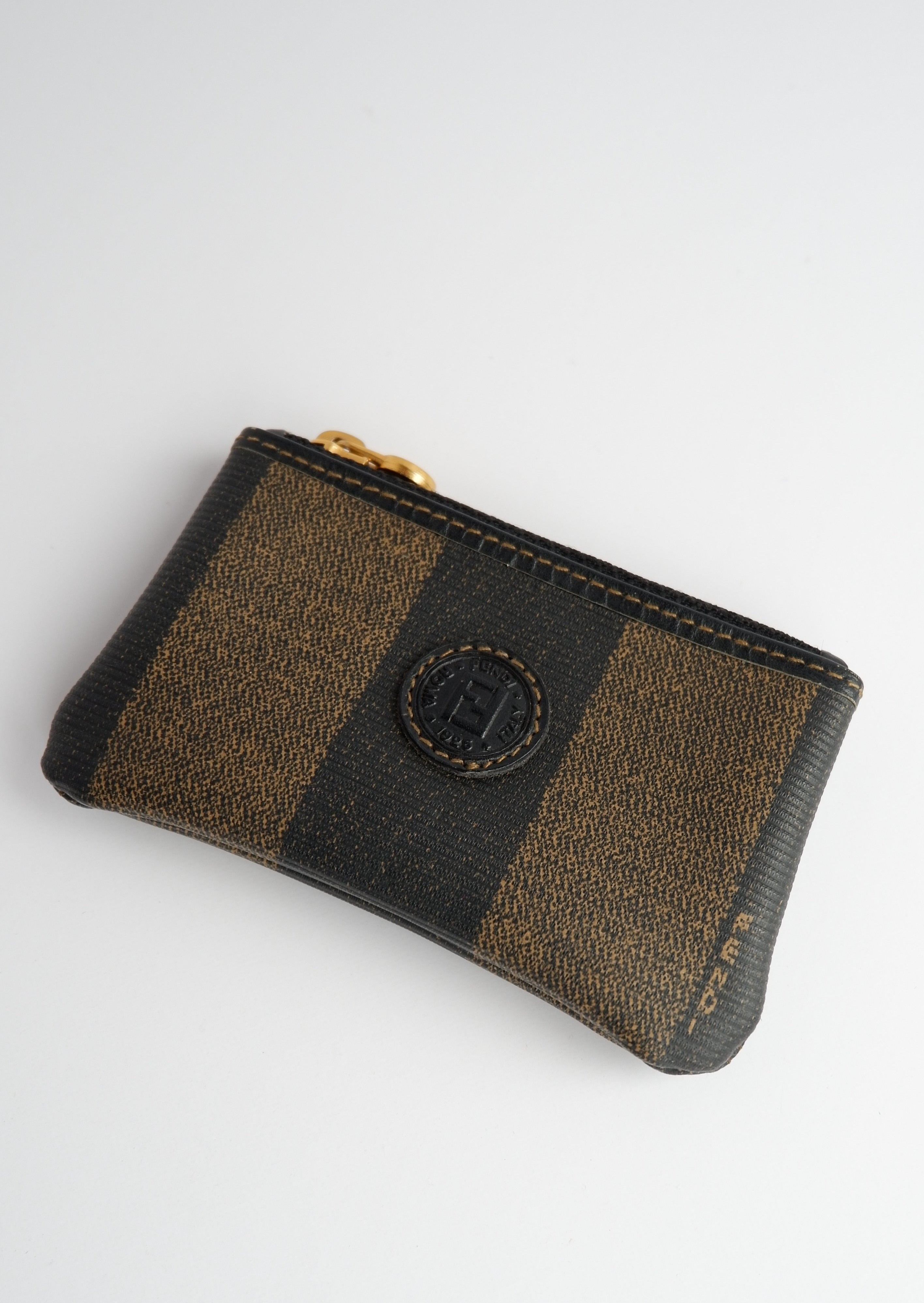 Étui à monnaie / Pochette Clé Fendi Vintage Authentique Pré-aimé