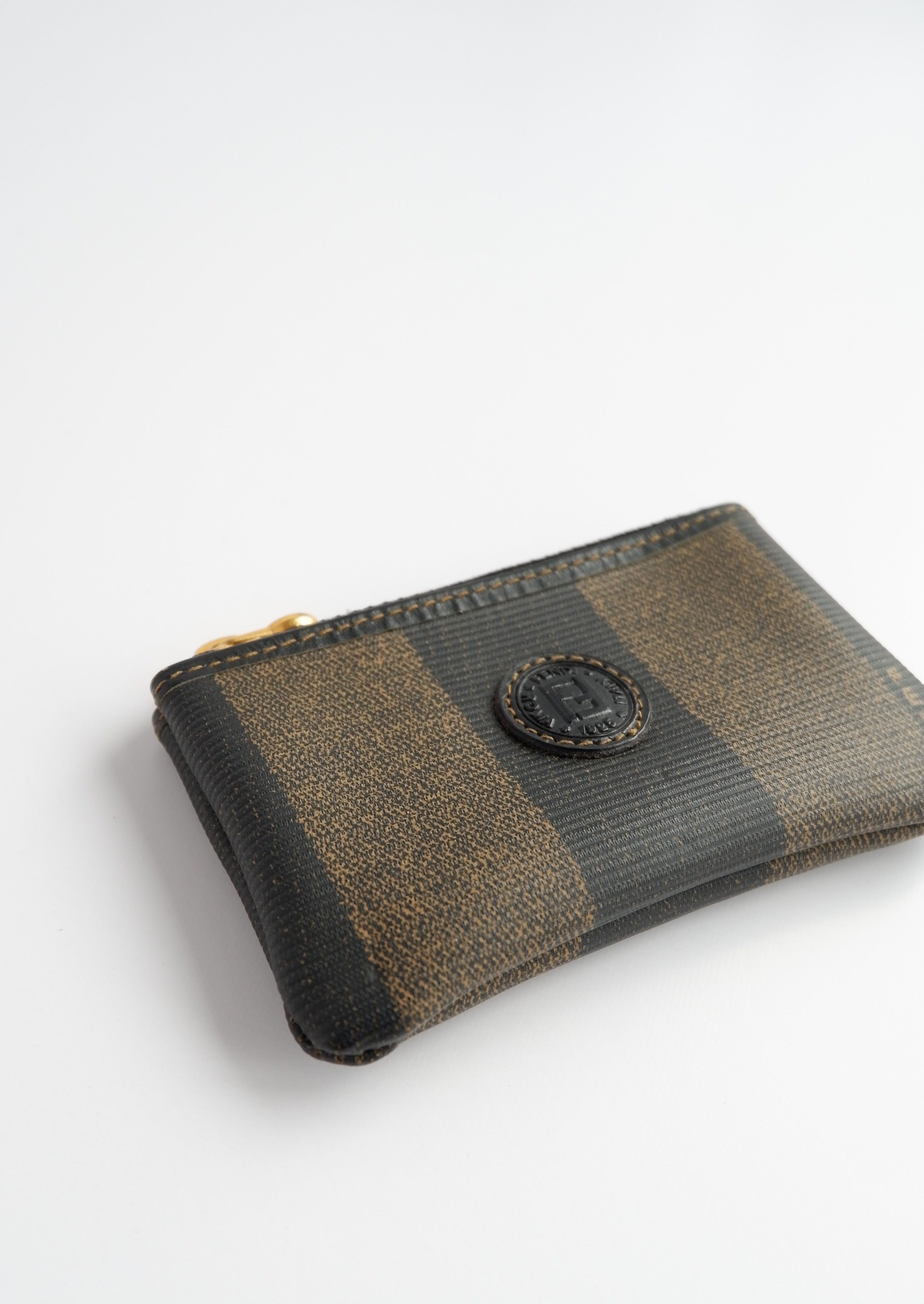 Étui à monnaie / Pochette Clé Fendi Vintage Authentique Pré-aimé