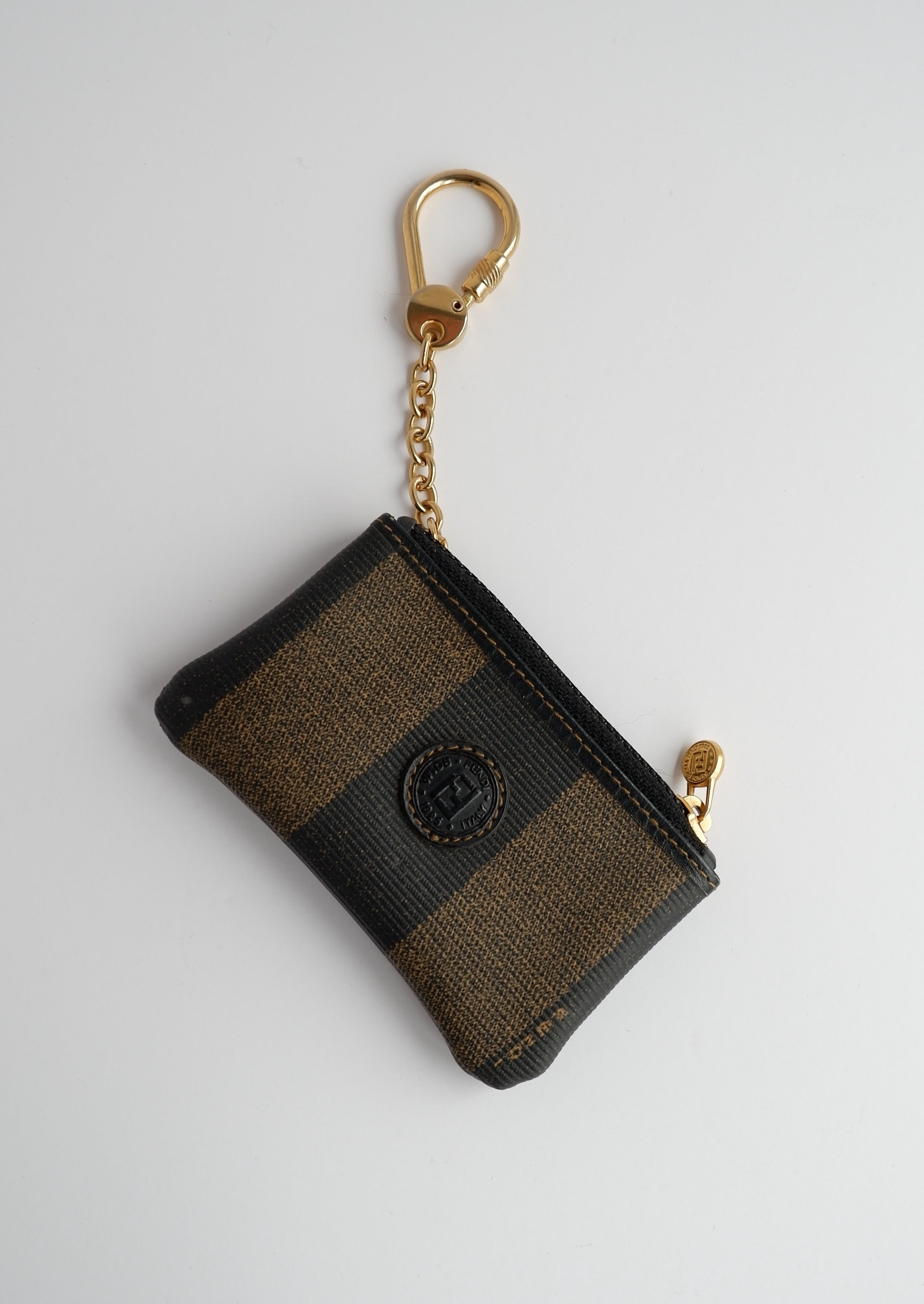 Étui à monnaie / Pochette Clé Fendi Vintage Authentique Pré-aimé