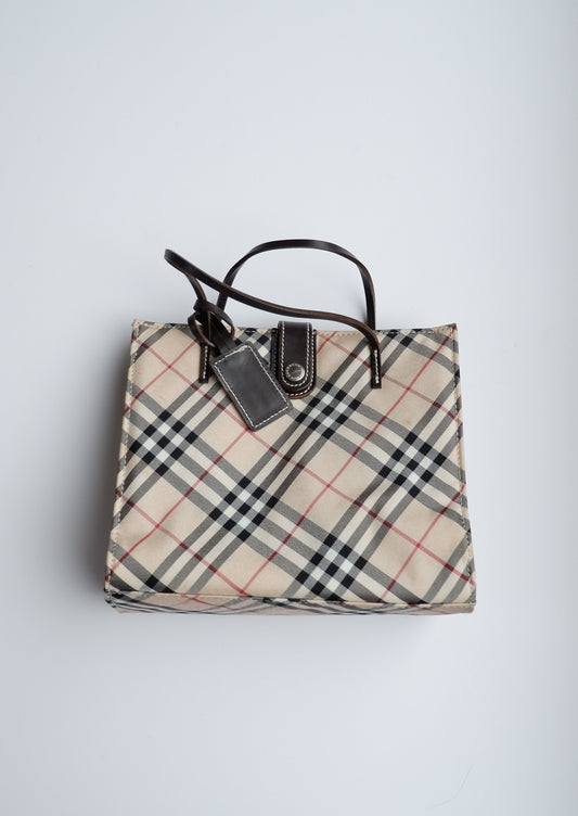 Authentic Preowned Burberry Vintage Check Top Handle Mirco Tote