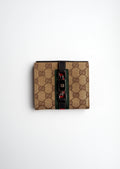 Authentique portefeuille Gucci Cherie Line Horsebit carré à deux volets d'occasion