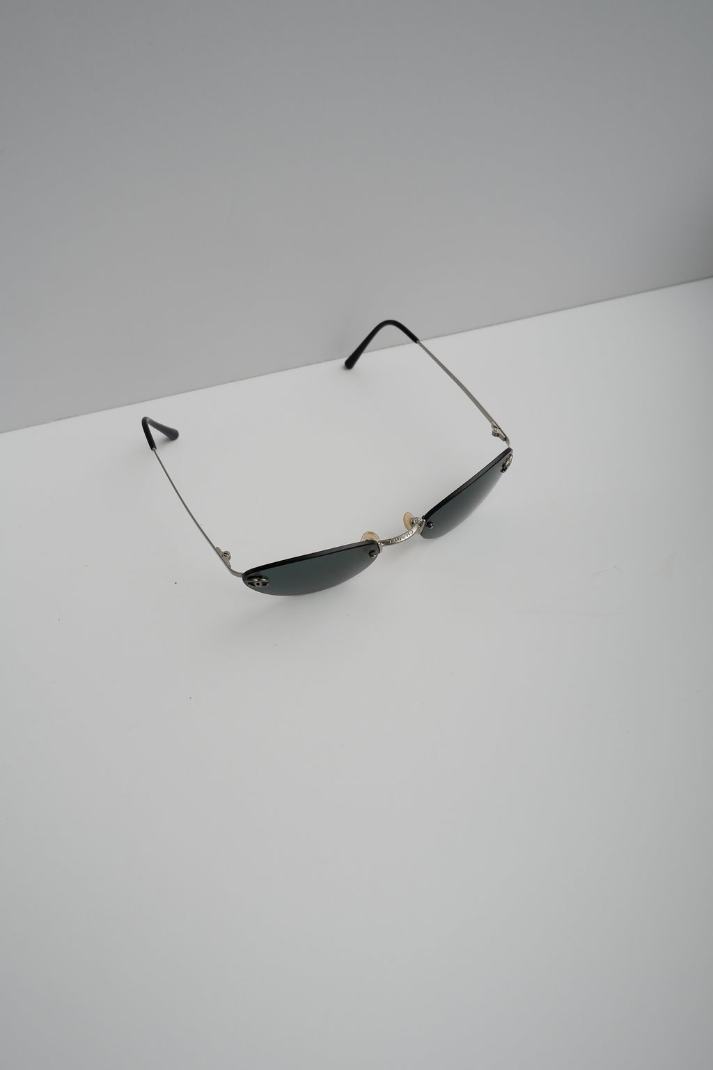 Authentic Preowned Vintage Chanel Cat Eye Metal Frame Sunglasses