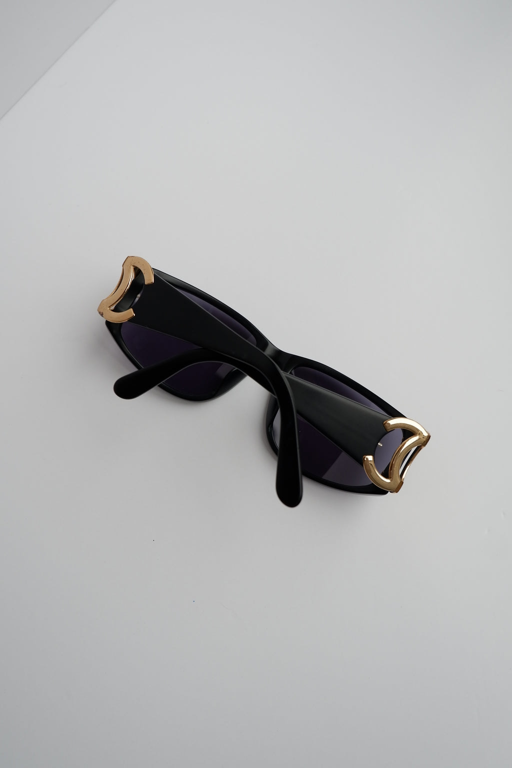 Authentic Preowned Vintage Chanel Black CC Logo Square Frame Sunglasses