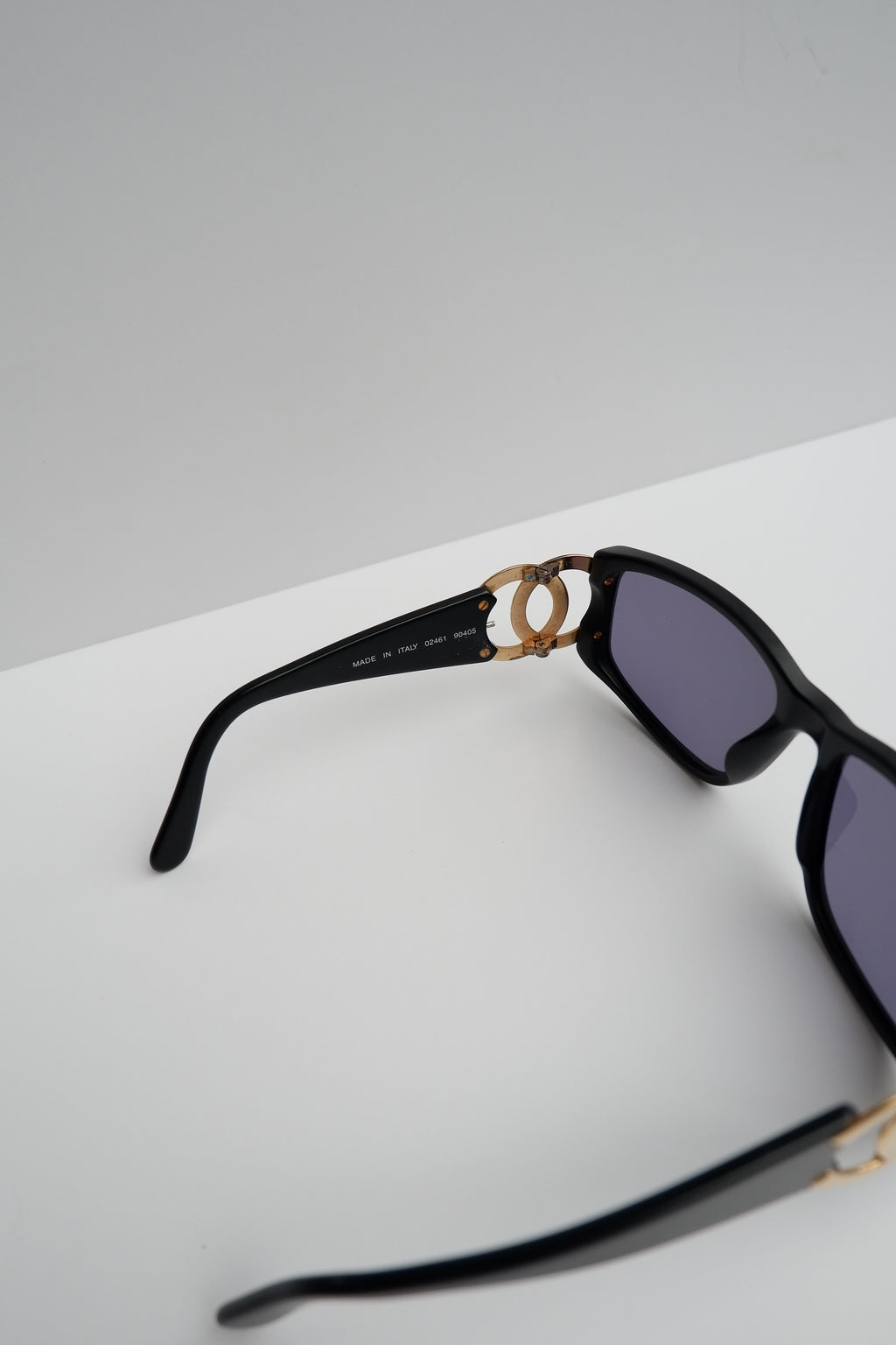 Authentic Preowned Vintage Chanel Black CC Logo Square Frame Sunglasses