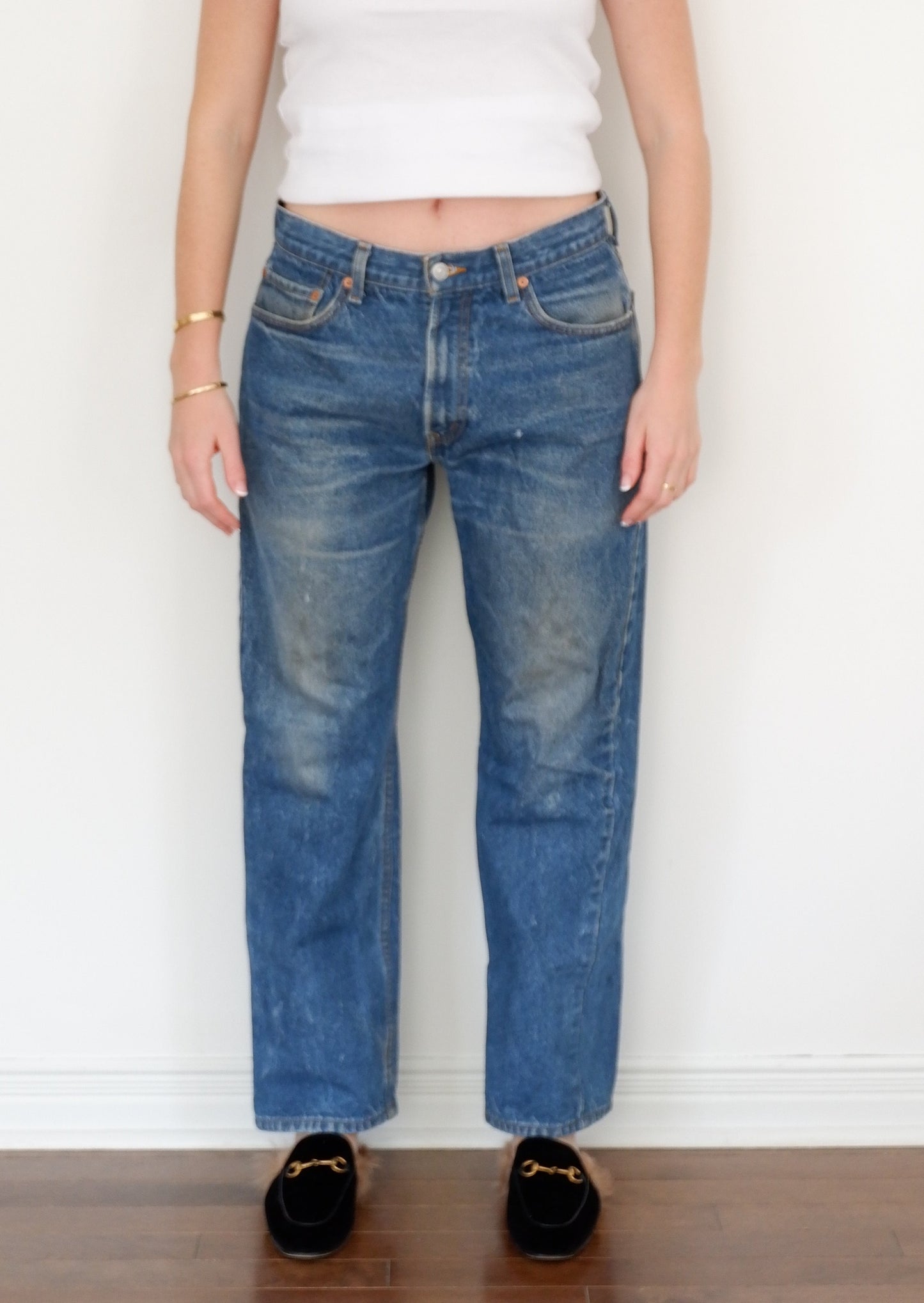 Levis Vintage 505 Dark Wash Jeans - 31