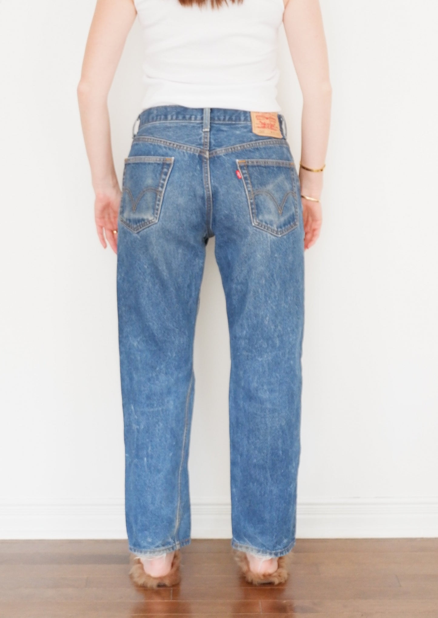 Levis Vintage 505 Dark Wash Jeans - 31