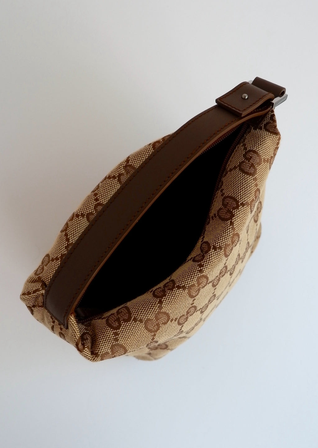 Authentic Preowned Gucci Brown GG Canvas Pouch Bag