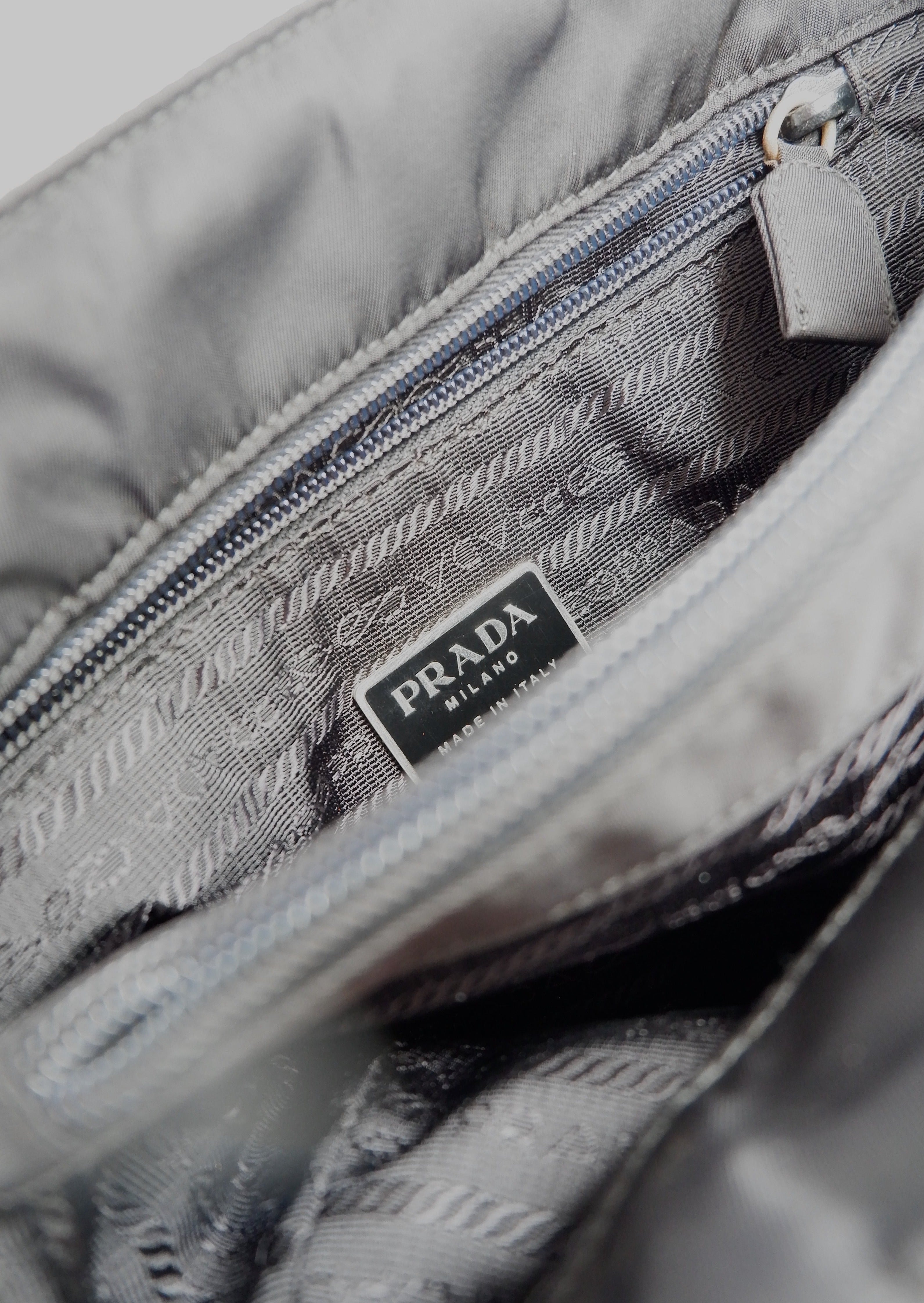 Authentic Preowned Vintage Prada Black Nylon Top Handle Tote