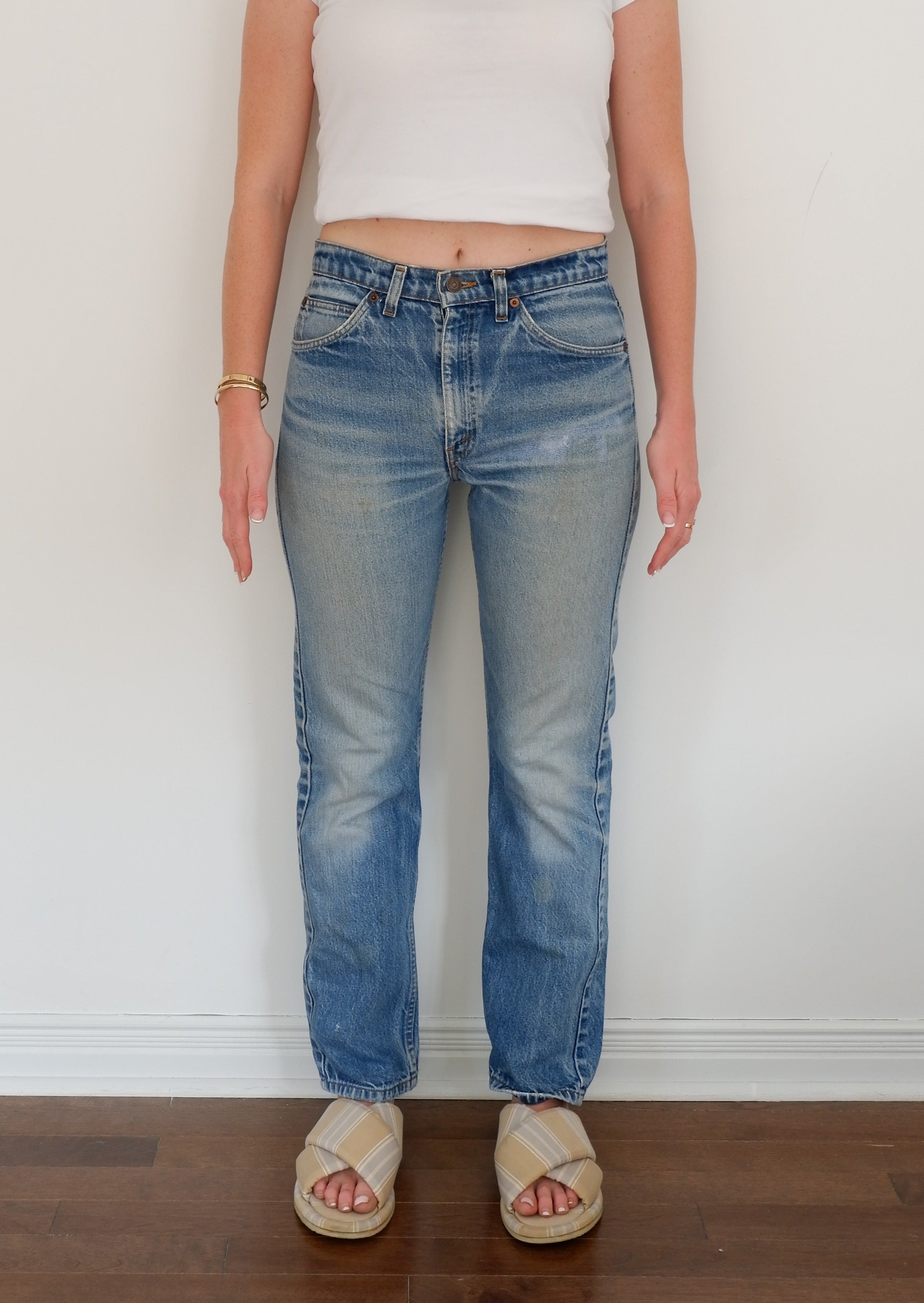 Levis Vintage 505 Medium Light Wash Jeans - 30