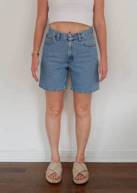 Levis Vintage 967 Light Wash Jean Shorts - 28