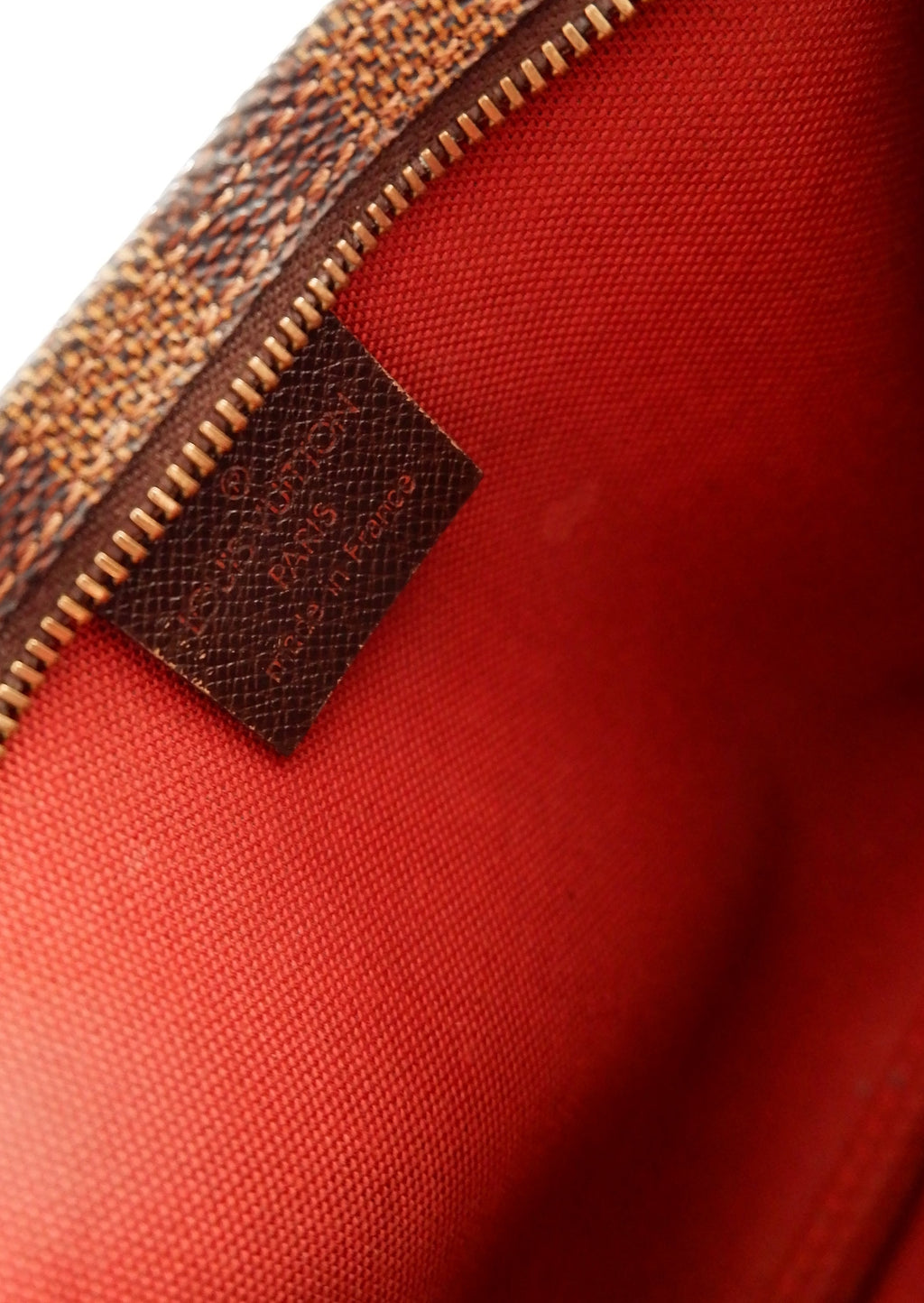 Pochette accessoire Louis Vuitton Damier Ebene Trousse, pré-aimée et authentique