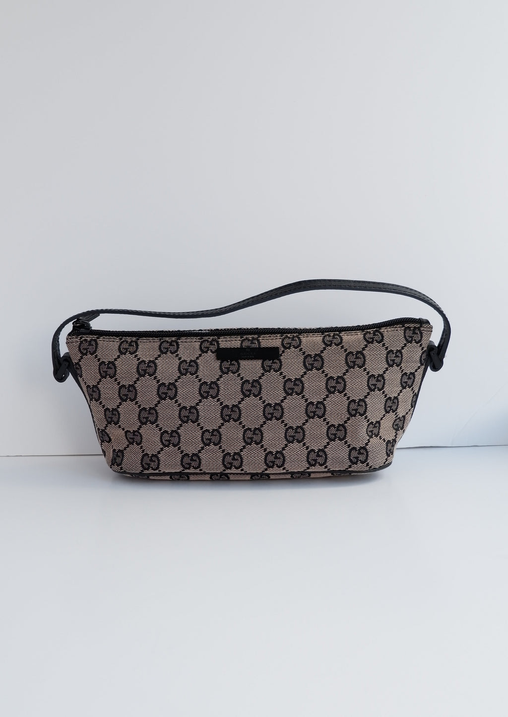 Pochette Bateau Authentique d'occasion Gucci Beige/Noir