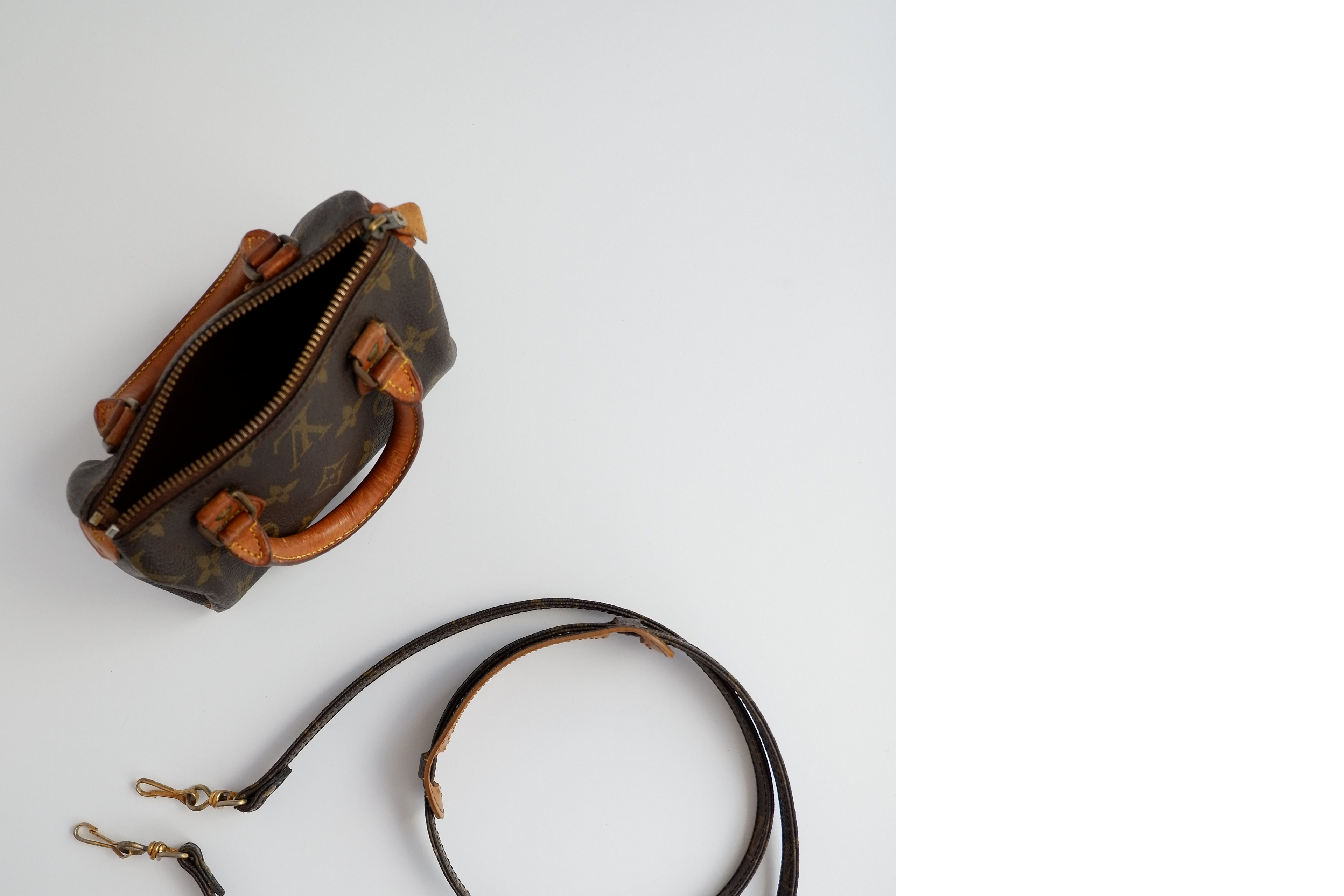 Sac Louis Vuitton Speedy Mini Monogram authentique d'occasion (bandoulière)