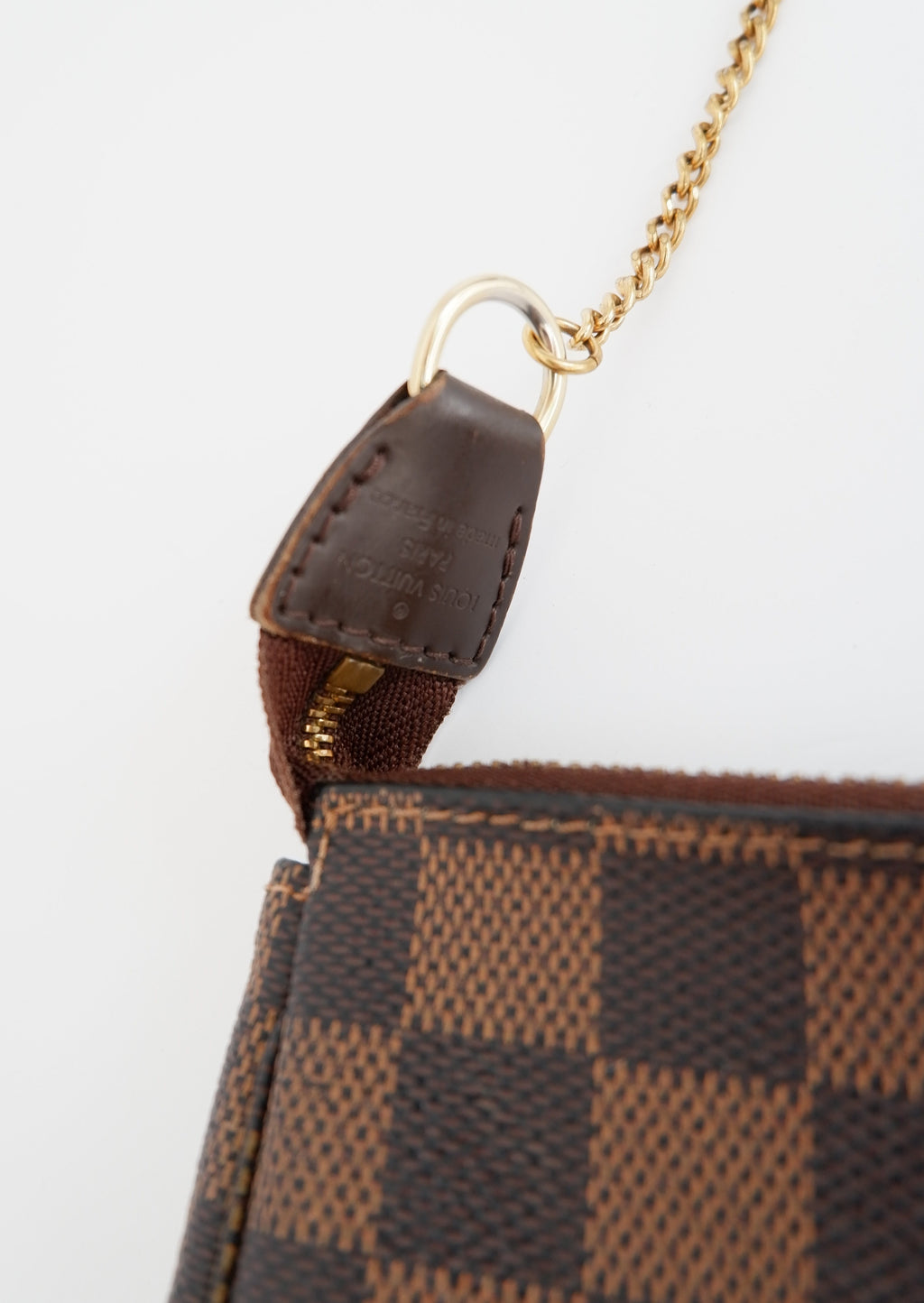 Mini Pochette Accessoires Louis Vuitton Damier Ebene d'occasion authentique