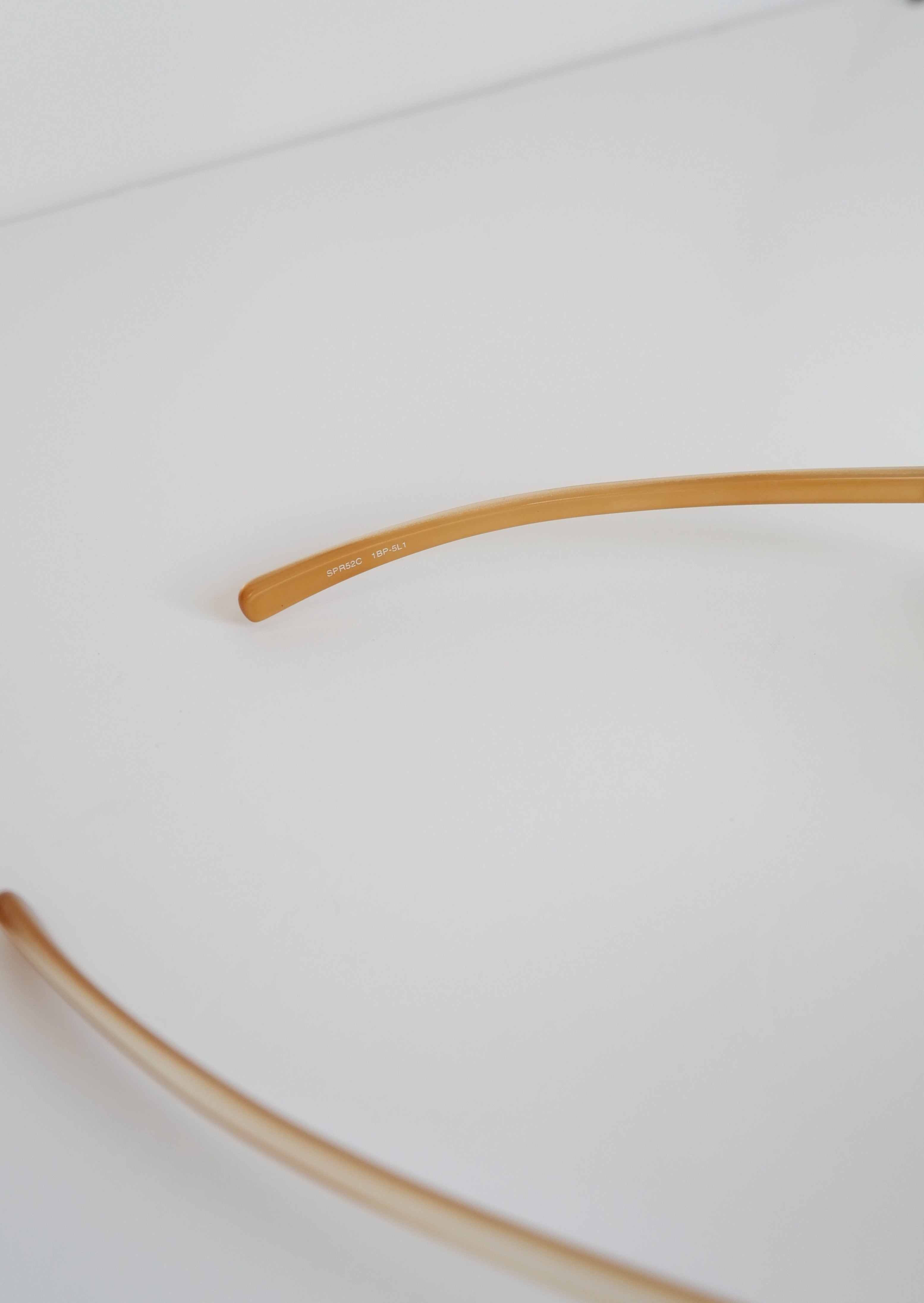 Lunettes de soleil Prada vintage d'occasion authentiques, marron