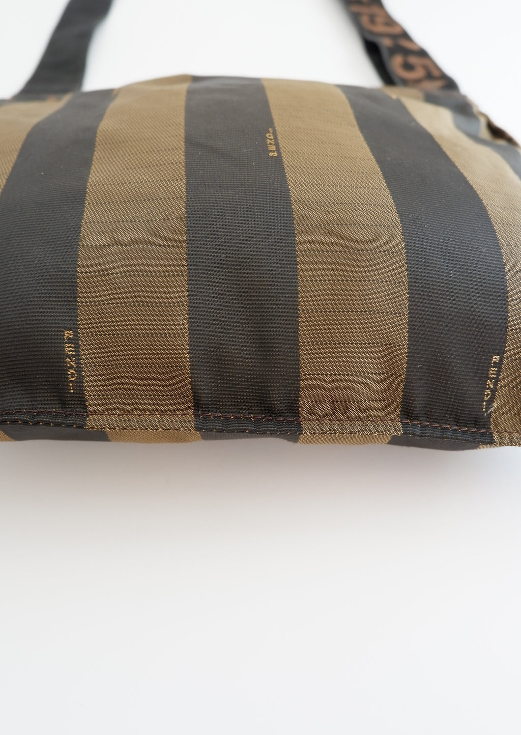 Authentic Preowned Vintage Fendi Pequin Stripe Crossbody Bag