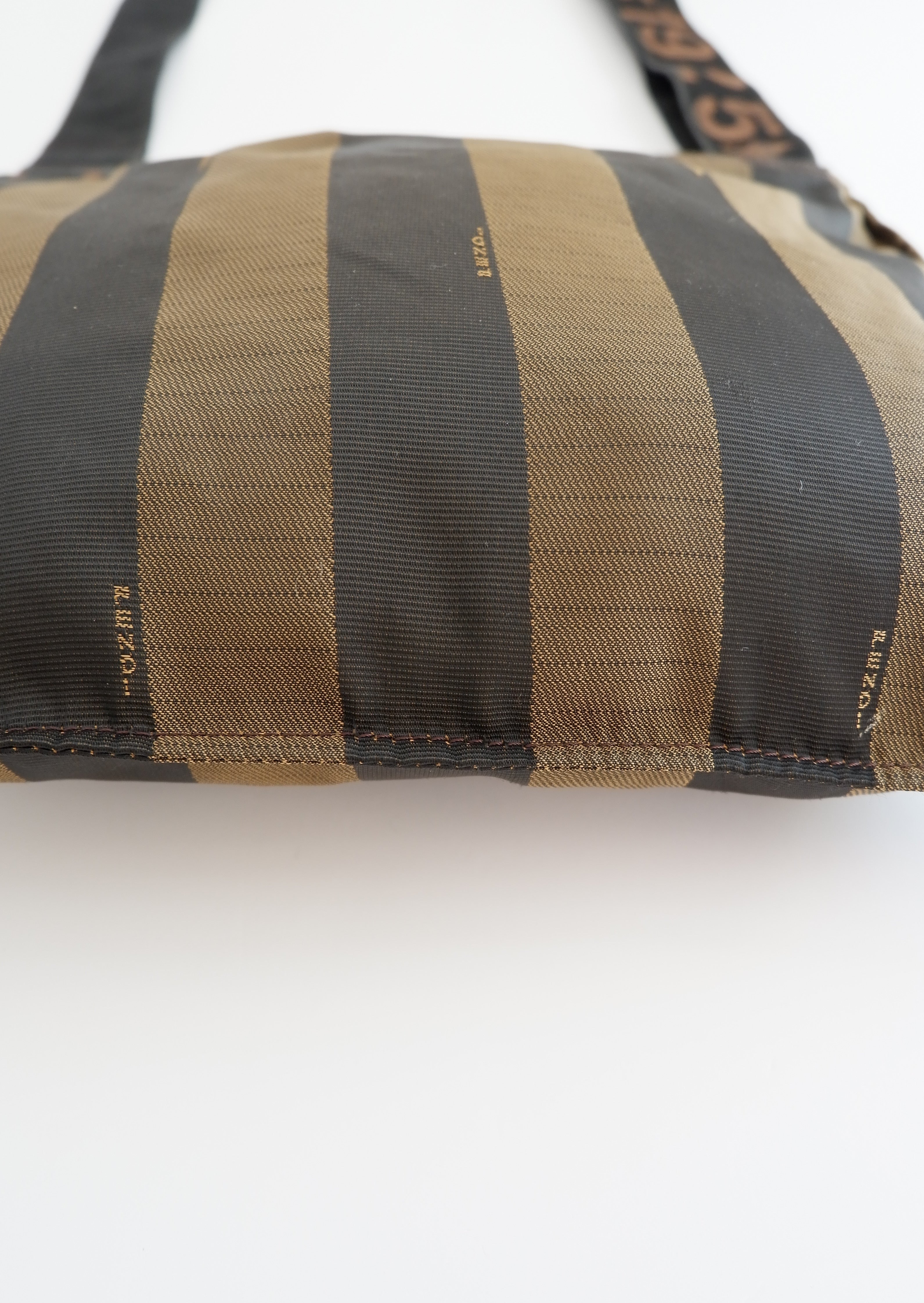 Authentic Preowned Vintage Fendi Pequin Stripe Crossbody Bag