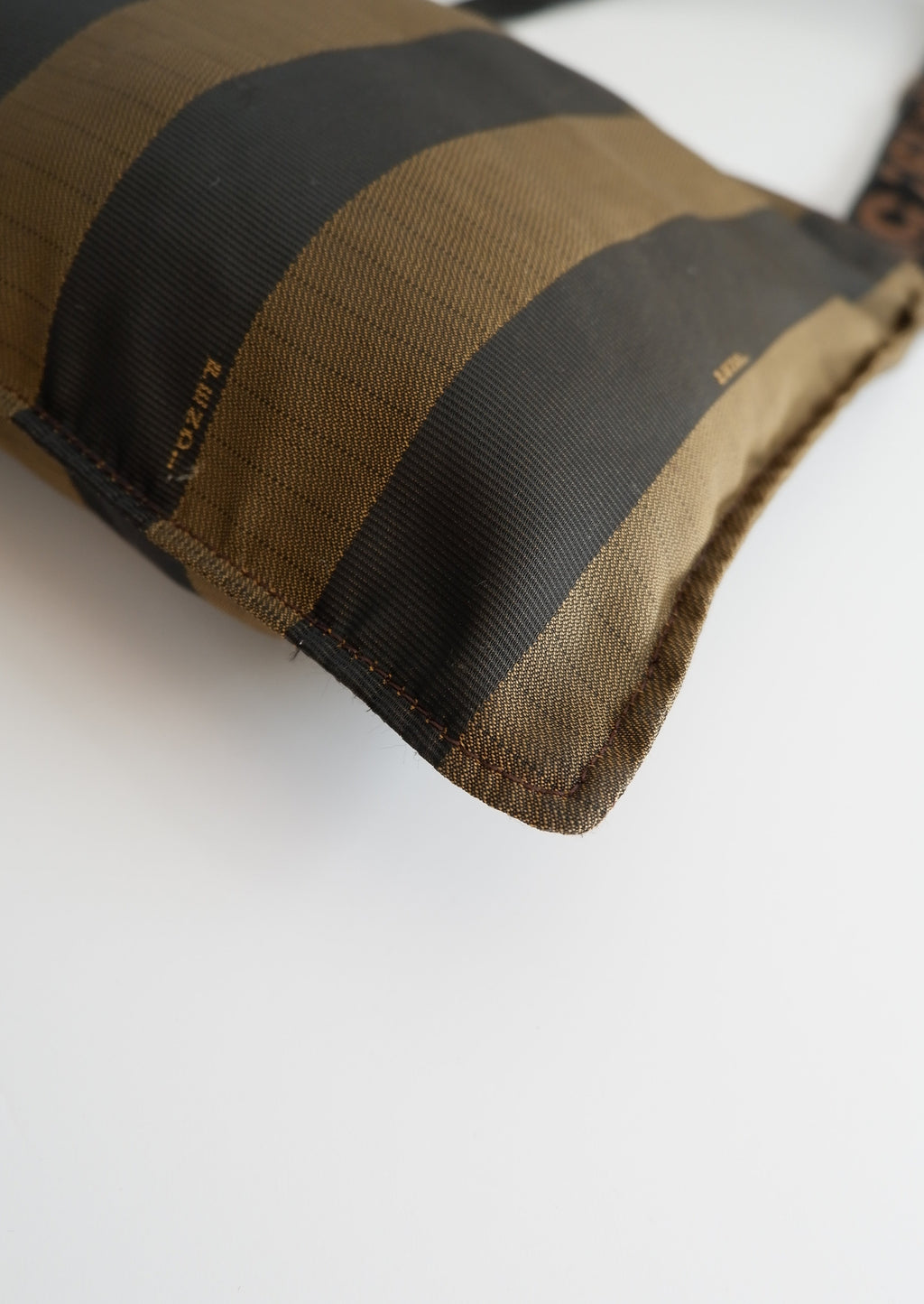 Authentic Preowned Vintage Fendi Pequin Stripe Crossbody Bag