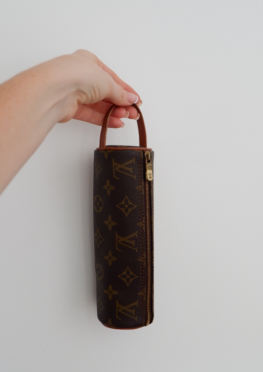 Authentic Preowned Vintage Louis Vuitton Monogram Cylinder Pouch