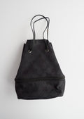Pochette à cordon Gucci authentique d'occasion en toile GG noire