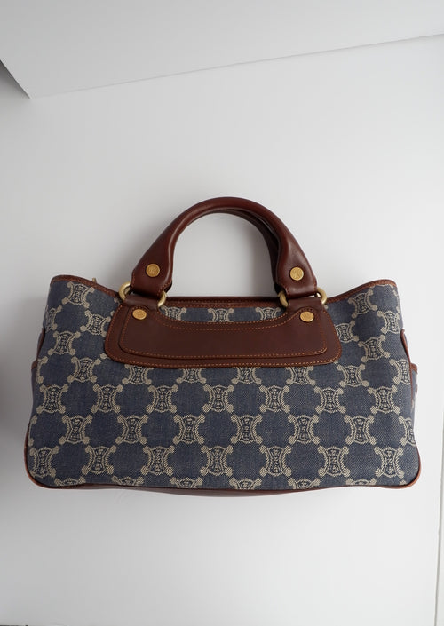 Authentic Preowned Celine Denim/ Leather Boogie Bag